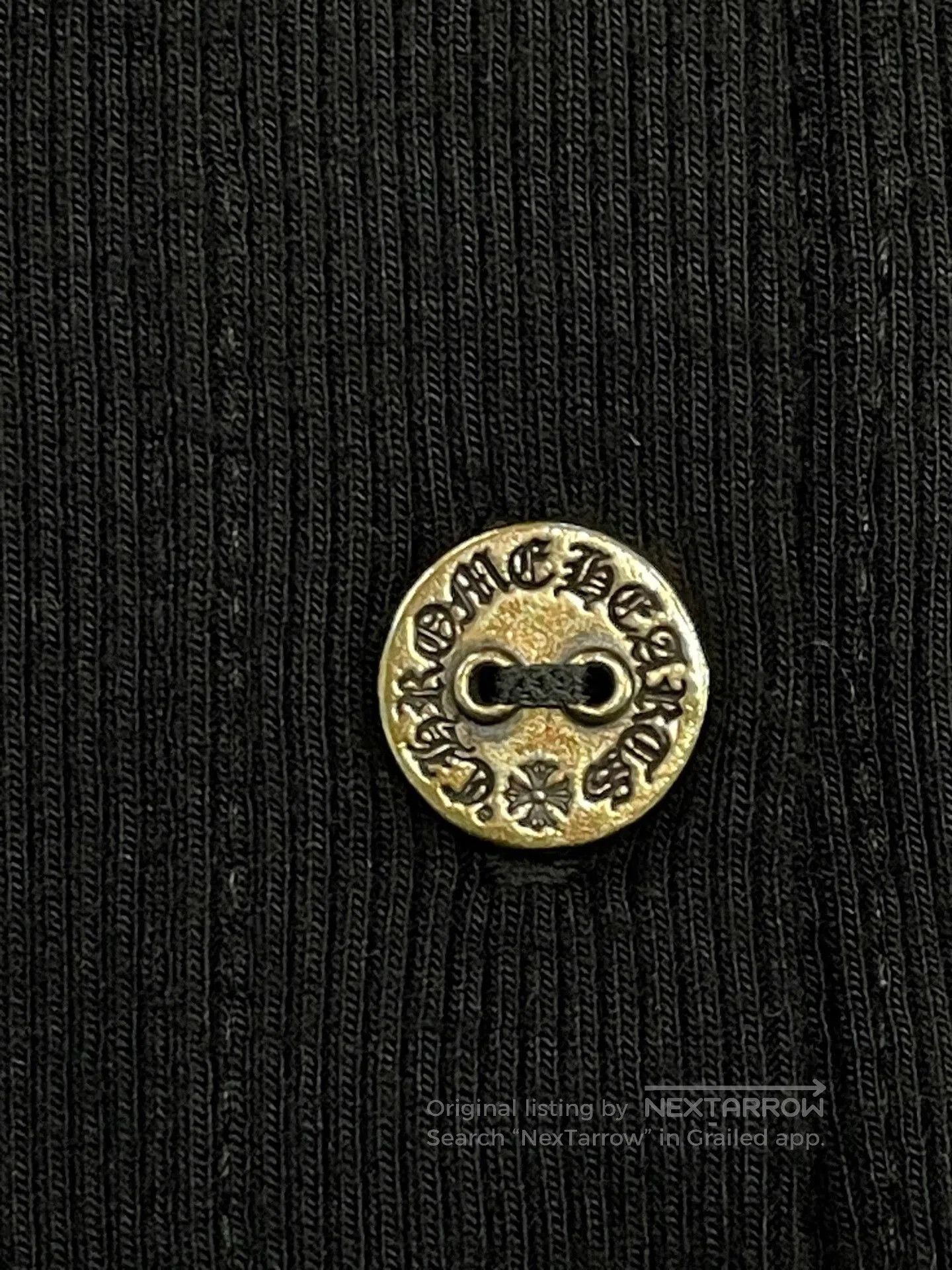 Chrome Hearts Chrome Hearts Black Cropped Embroidered Cardigan. Size L / US 10 / IT 46 - 4 Thumbnail