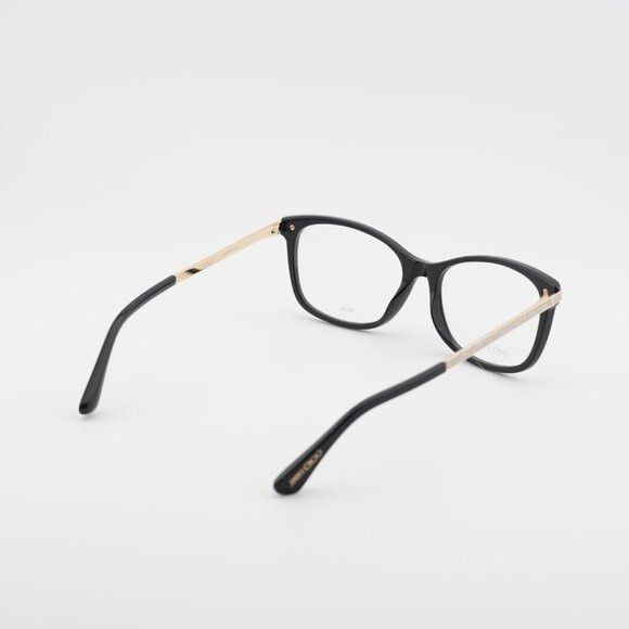 Jimmy Choo Jimmy Choo JC269 0807 00 Eyeglasses Black 54mm Square Frame Size ONE SIZE - 9 Thumbnail