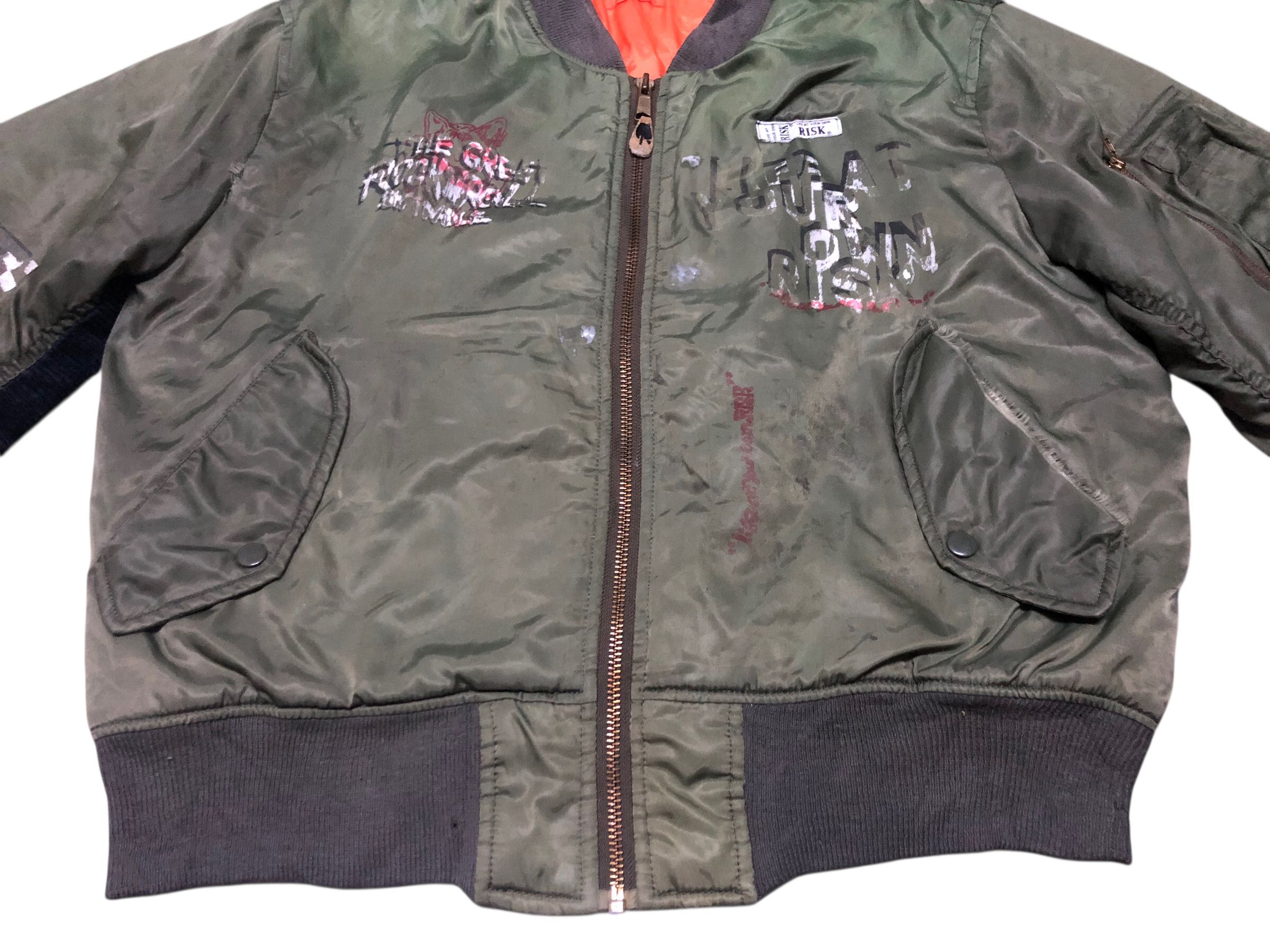 A.F.F.A. × Undercover 🔥RISK Custom MA-1 Flight Jacket AFFA Hiroshi Fujiwara Size US L / EU 52-54 / 3 - 4 Thumbnail