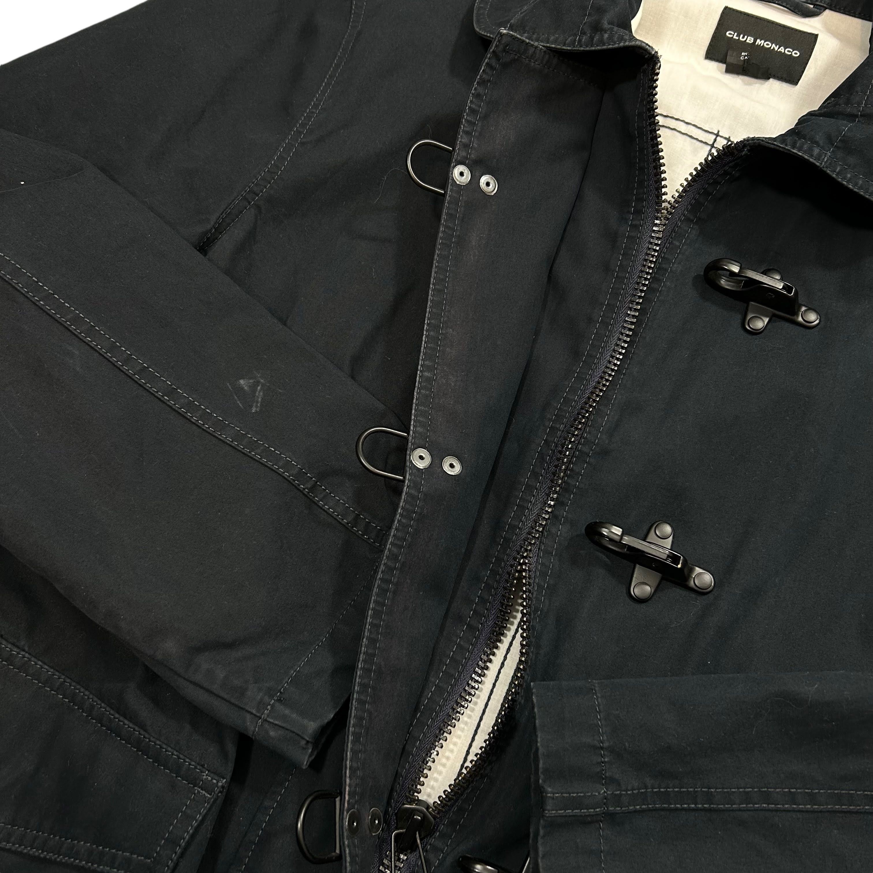 Club Monaco Club Monaco Navy Blue Clip Hook Cotton Jacket Coat Large Size US L / EU 52-54 / 3 - 7 Thumbnail