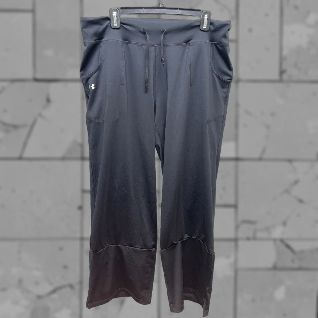 Under Armour Under Armour Sweatpants Women XL Black Stretchy Straight Leg Joggers Athletic Sweatpants Womens XL Size 40" / US 18 - 1 Thumbnail