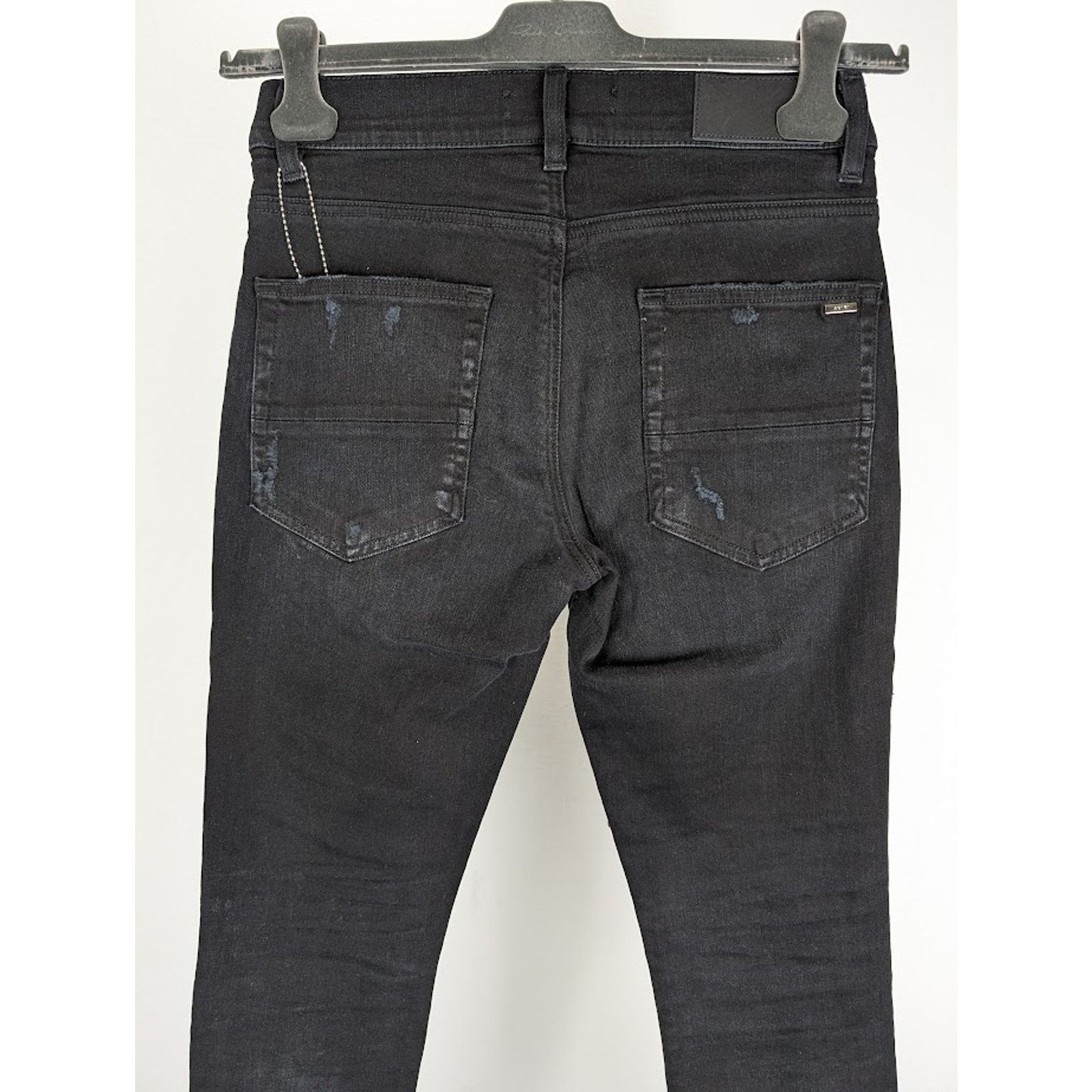 Amiri o1rshd1 Scarves Art Patch Jeans in Antique Black Size US 33 - 13 Thumbnail