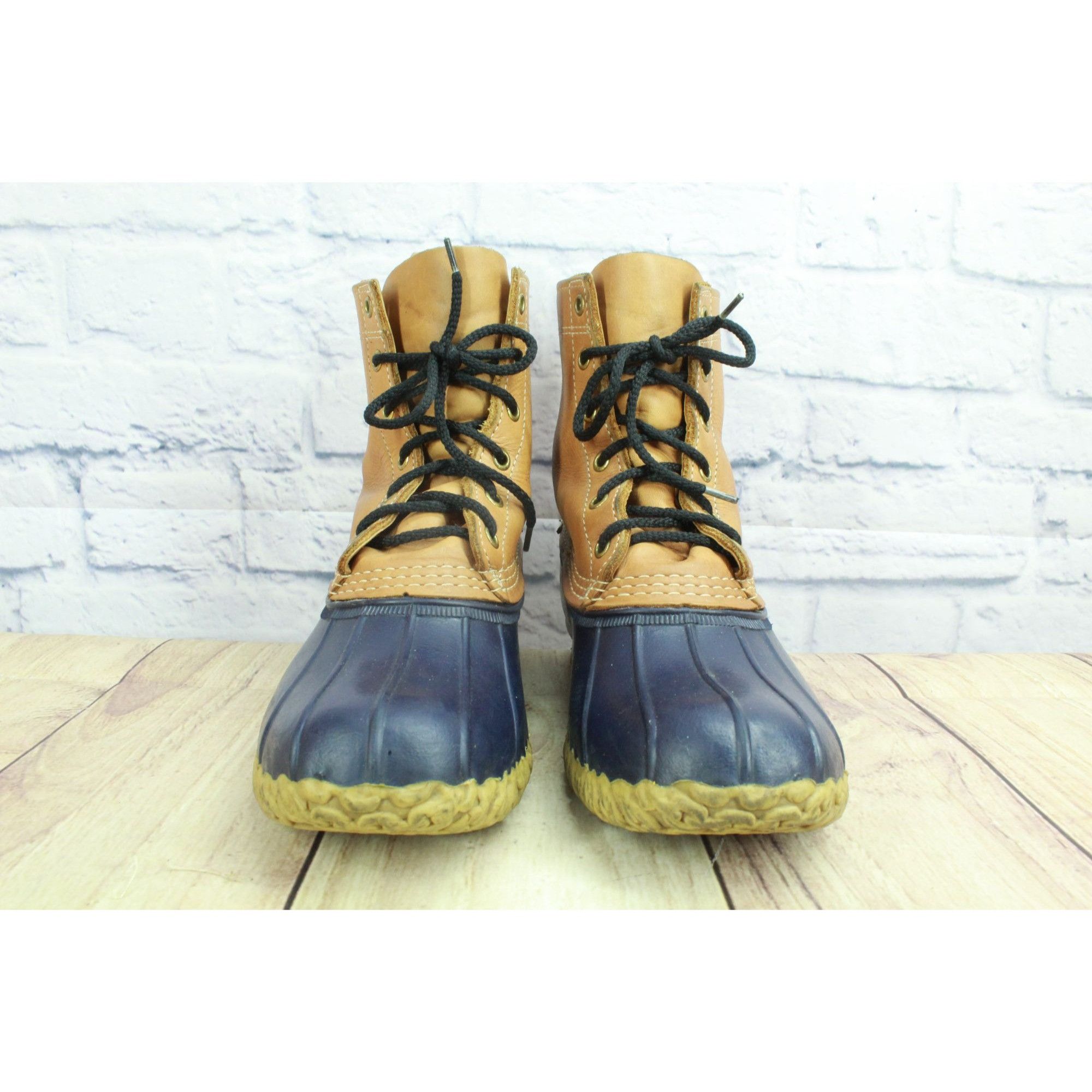 L.L. Bean LL Bean Women’s Duck Boots Blue/Brown Size 9 M Size US 9 / IT 39 - 4 Thumbnail