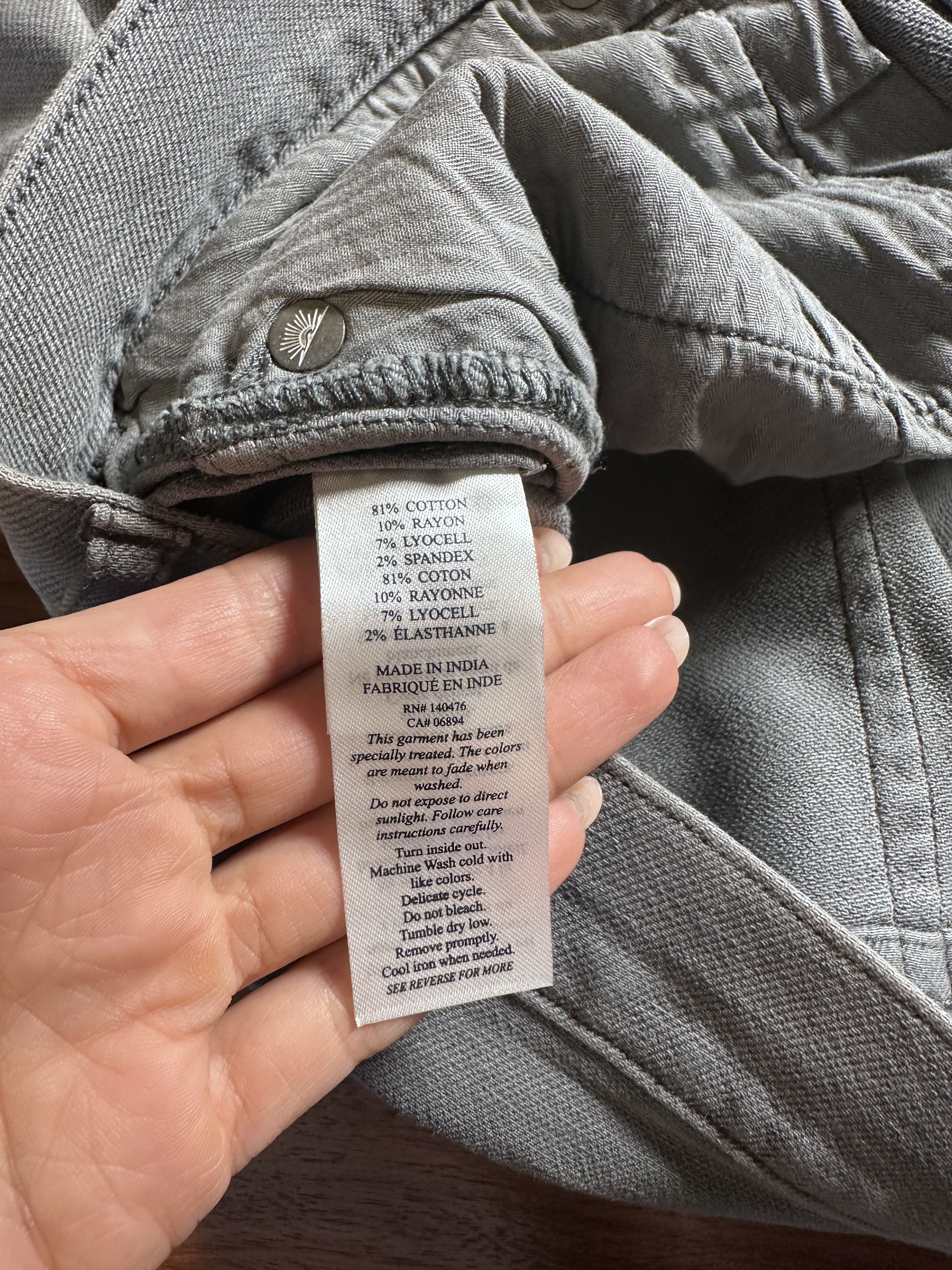 Faherty Faherty Brand Stretch Terry 5-Pocket Jean Gray Never Worn Size US 36 / EU 52 - 10 Thumbnail
