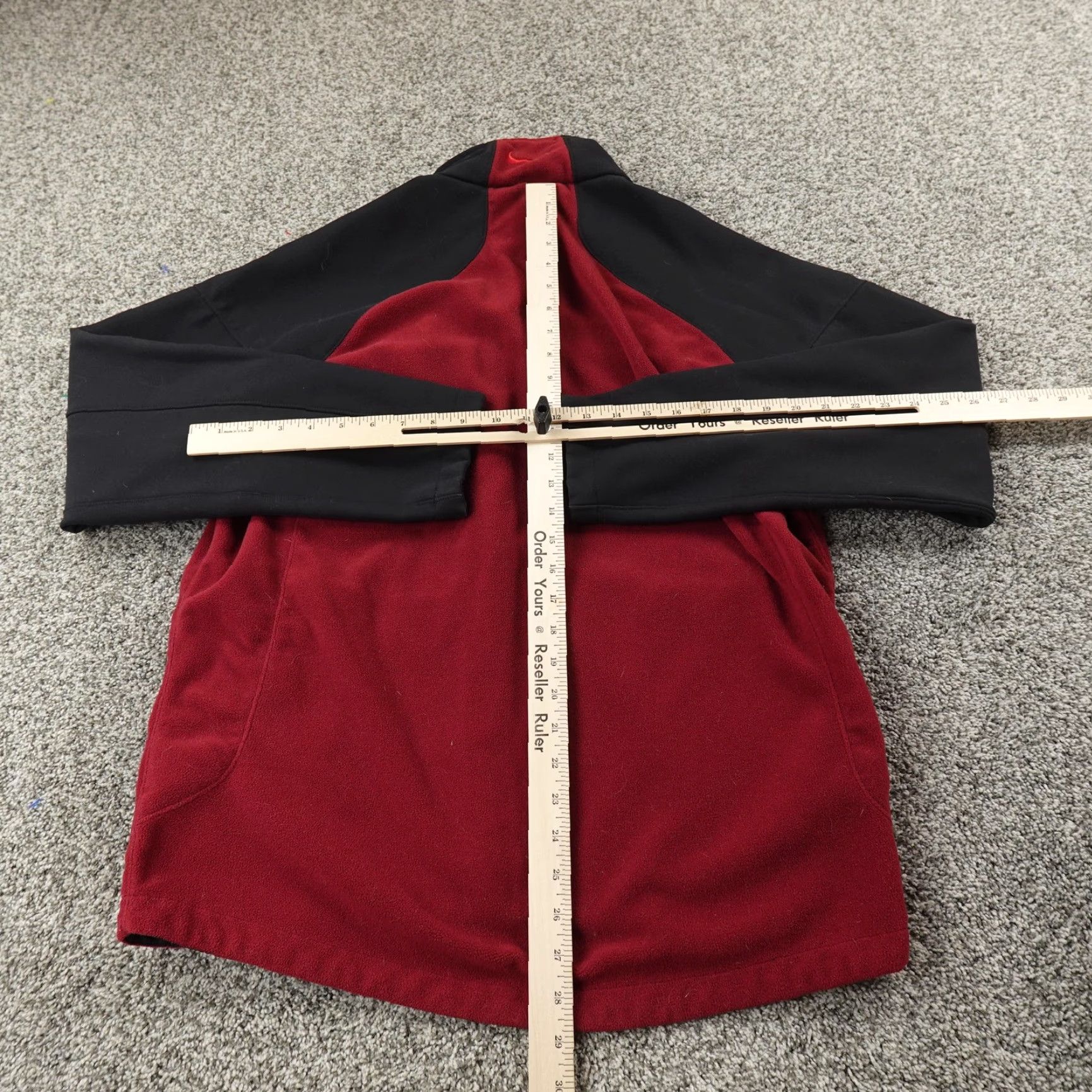 Nike VINTAGE Nike AeroLoft Jacket Mens M Red Black Fleece Softshell Full Zip Coat Y2K 00s Size US M / EU 48-50 / 2 - 6 Thumbnail