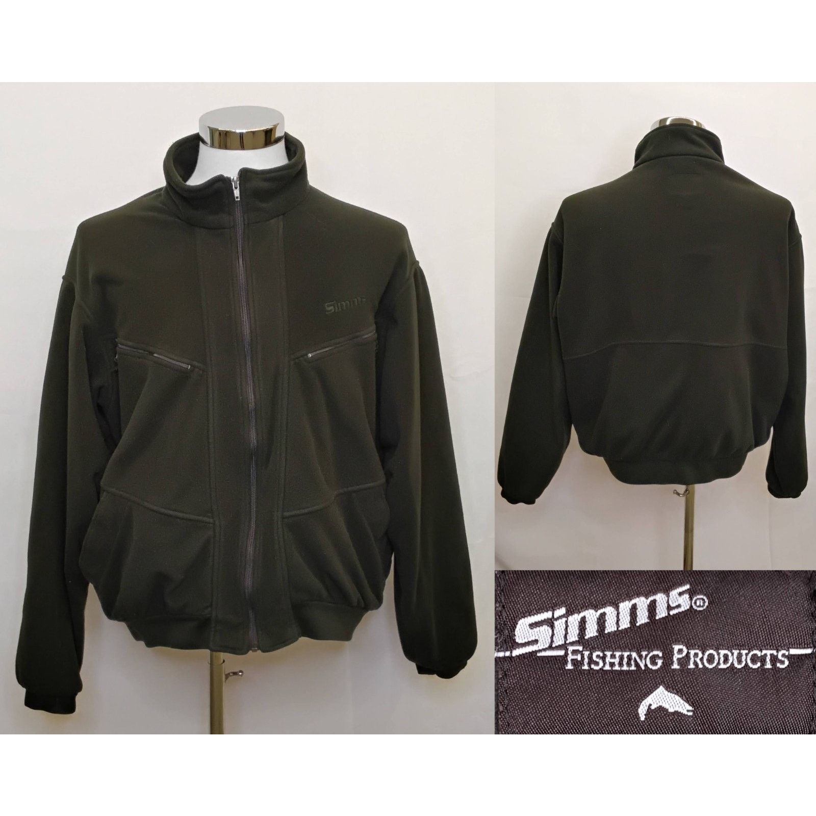 Simms Simms Windstopper Fleece Men's XL Green Full Zip USA Size US XL / EU 56 / 4 - 1 Thumbnail