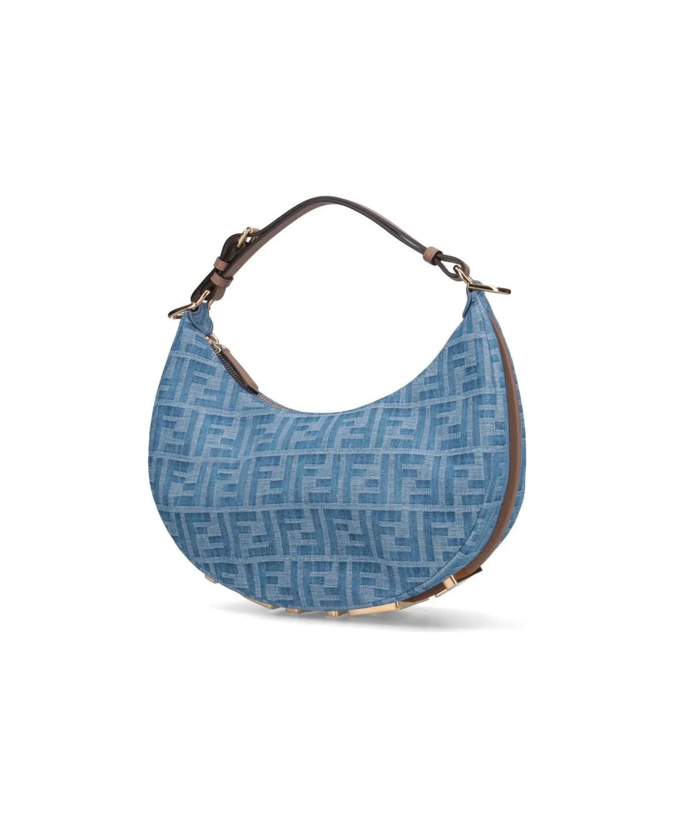 Fendi o1s1wg110326 Size: OS / Fendigraphy Small Bag in Blue Size ONE SIZE - 3 Thumbnail