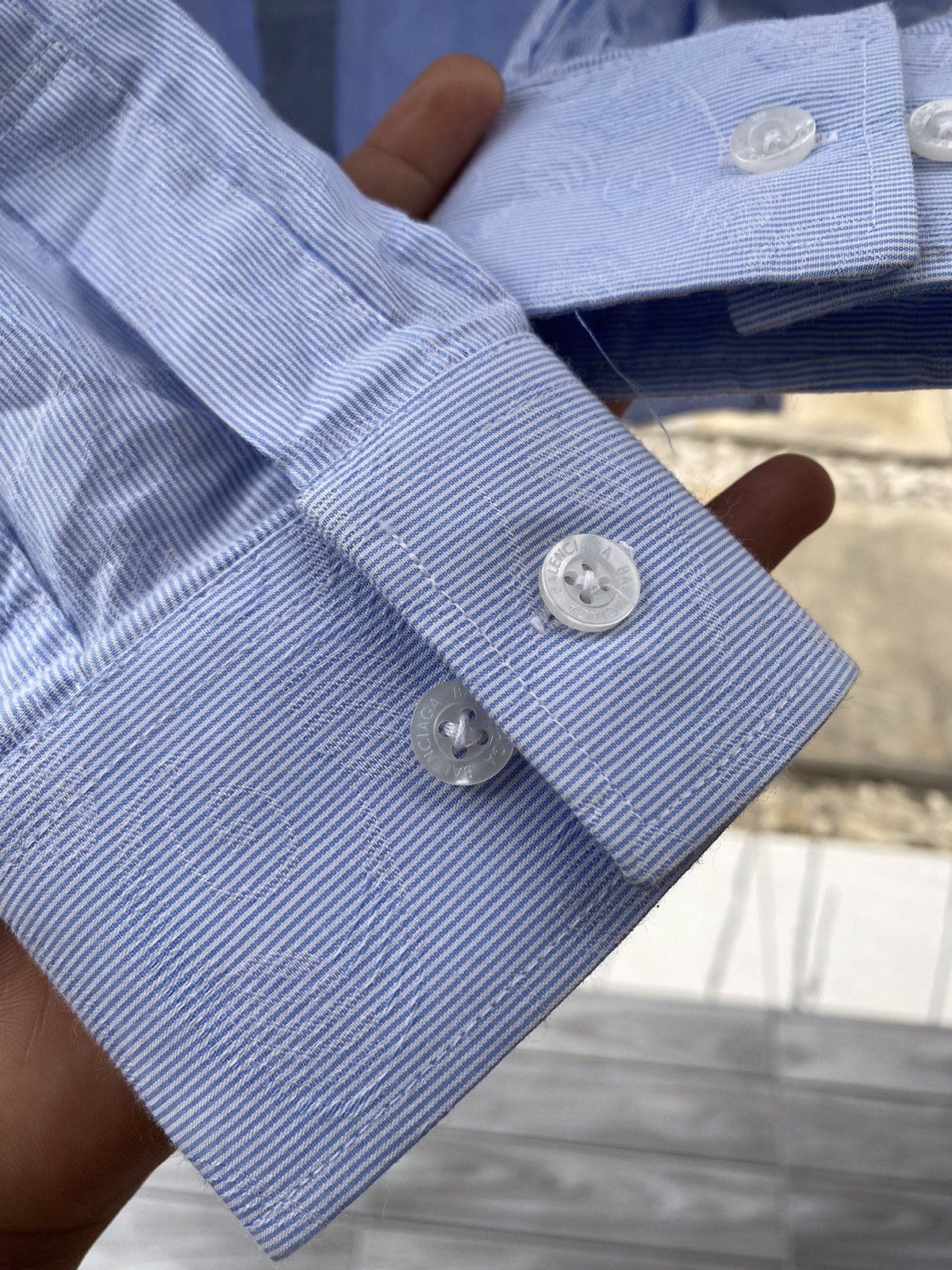 Balenciaga × Vintage Vintage balenciaga the classic button shirts Size US M / EU 48-50 / 2 - 7 Thumbnail
