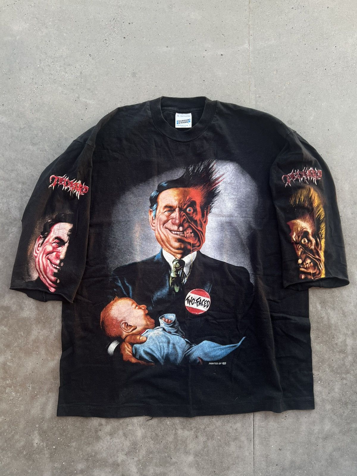 Band Tees Tankard vintage tee two faced album cover 90s Size US XL / EU 56 / 4 - 7 Thumbnail