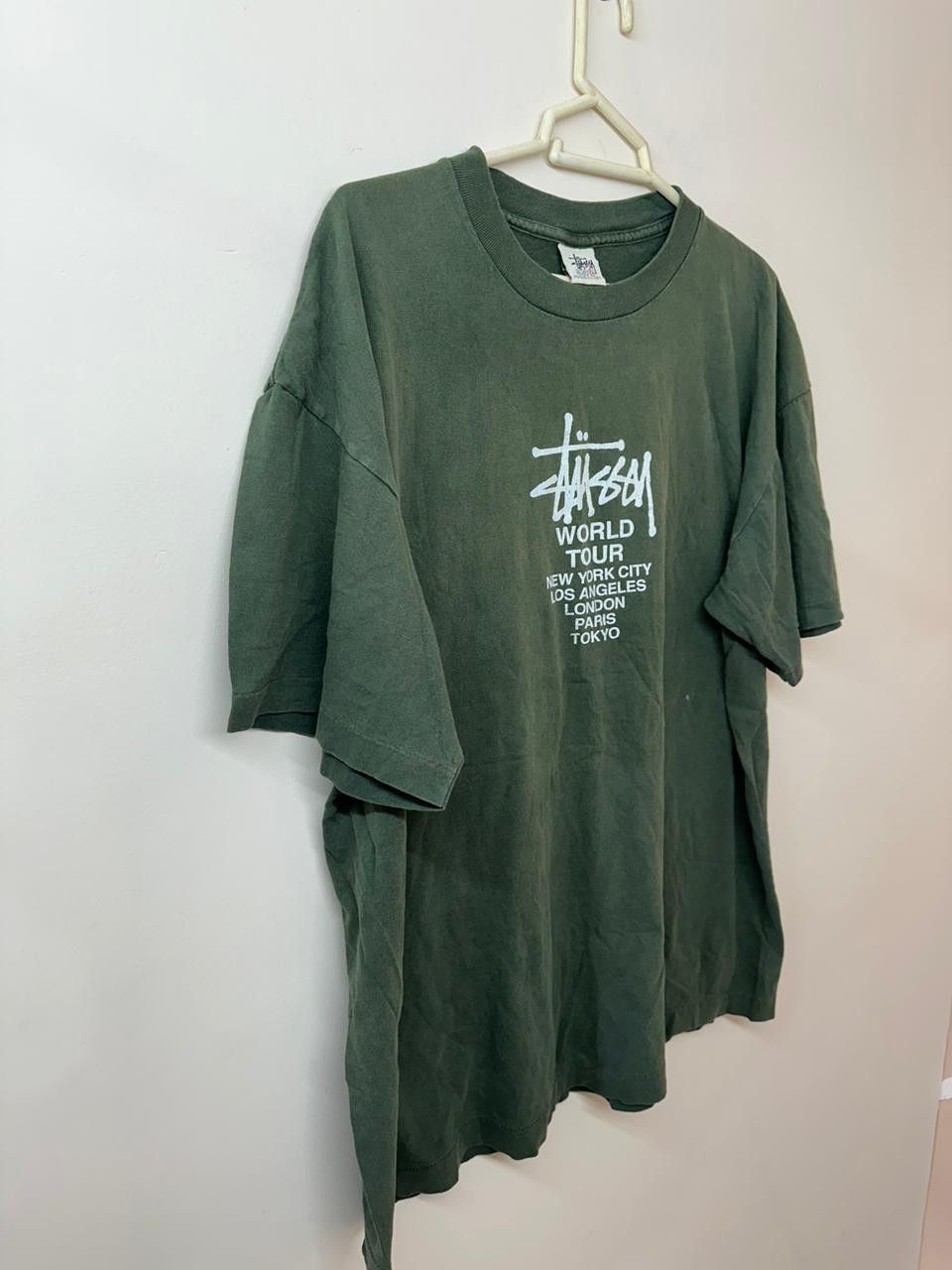 Stussy × Vintage Vintage 90's Stussy world tour tee shirt Size US XL / EU 56 / 4 - 2 Thumbnail
