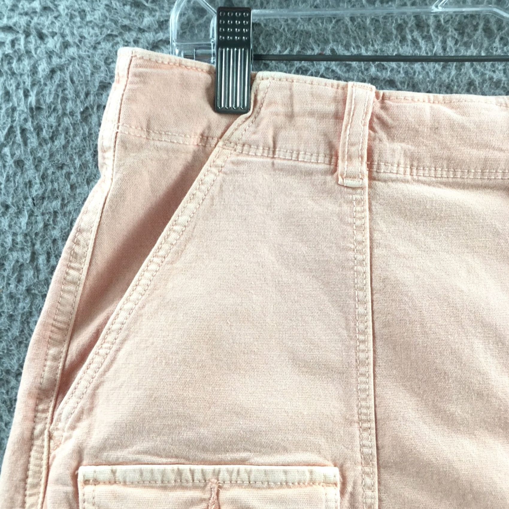 American Eagle Outfitters American Eagle Utility Shorts Womens 14 Pink Hi-Rise Zip Fly NEW Size 36" / US 14 / IT 50 - 2 Thumbnail