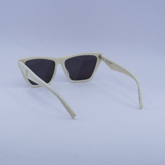 Saint Laurent Paris Saint Laurent SL M103 007 Sunglasses Ivory Cat Eye Frame, Bl Size ONE SIZE - 10 Thumbnail