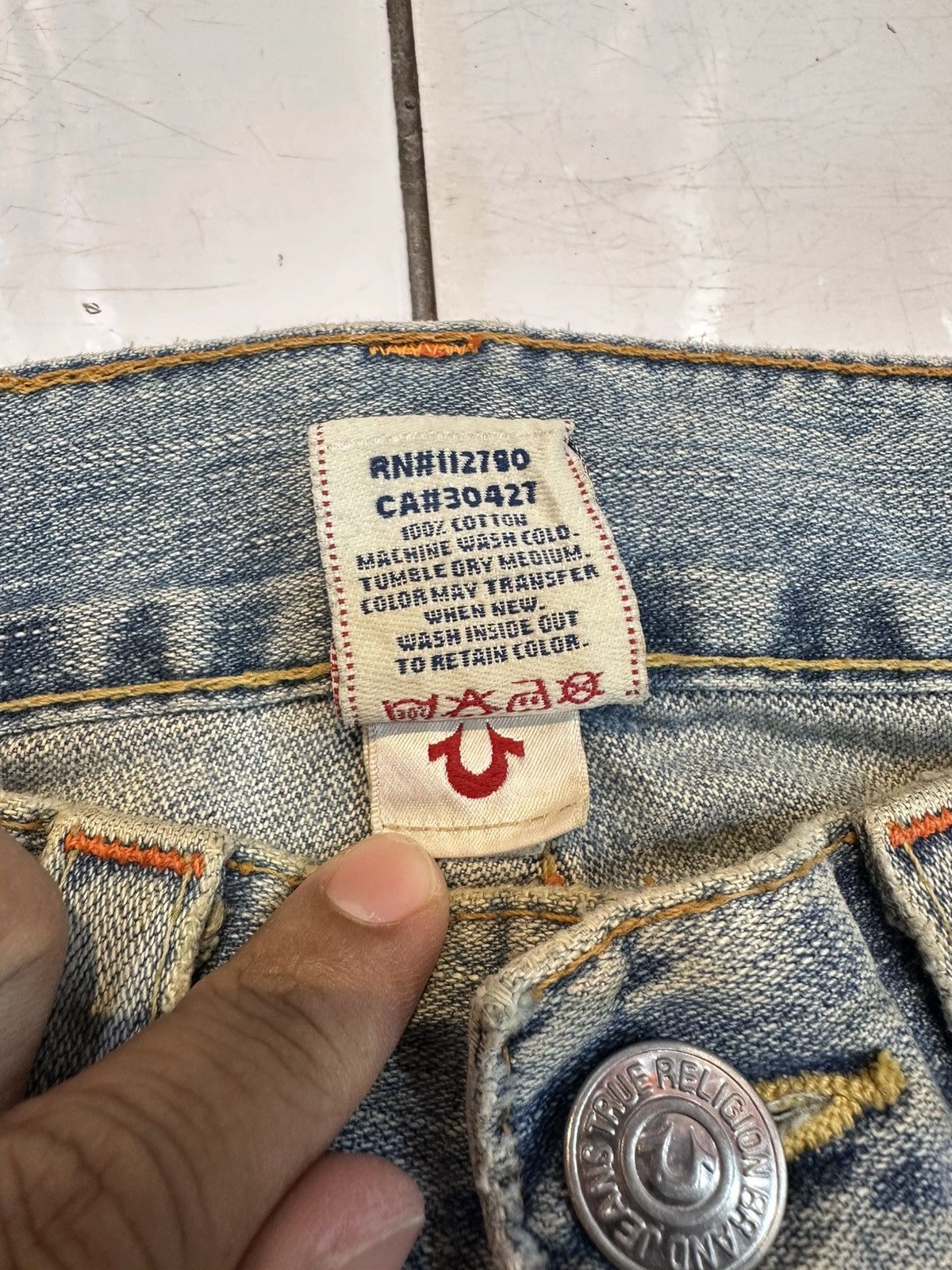 True Religion Distressed True Religion Chief Keef Flare Jeans Y2K Goa Lgb Size US 33 - 5 Thumbnail