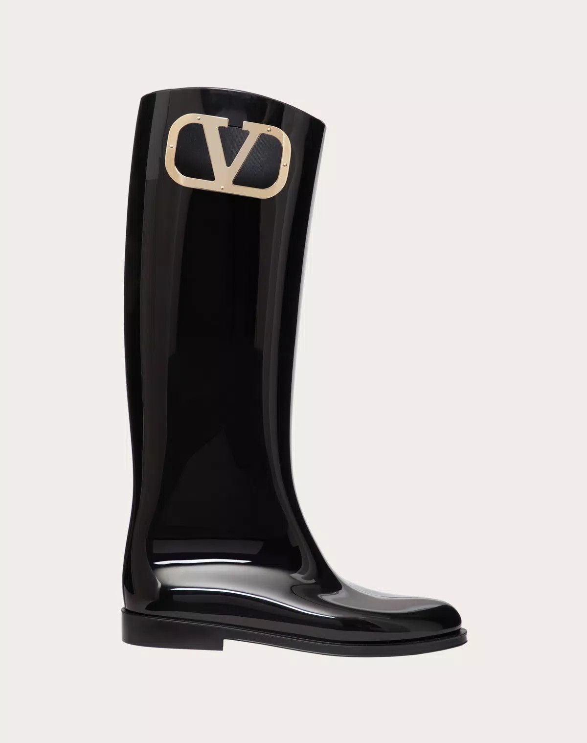 Valentino o1s1wg110426 Vlogo Type Rubber Boots 20mm in Nero Size US 8 / IT 38 - 1 Thumbnail