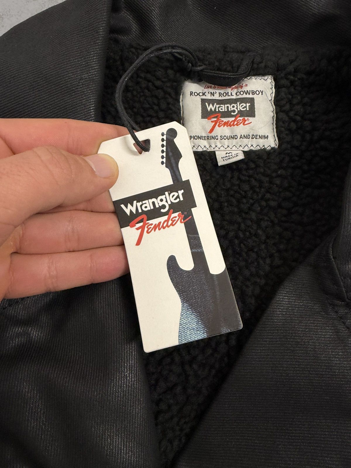 Wrangler Wrangler x Fender Soft Leather Insulated Cropped Jacket Size M / US 6-8 / IT 42-44 - 8 Thumbnail