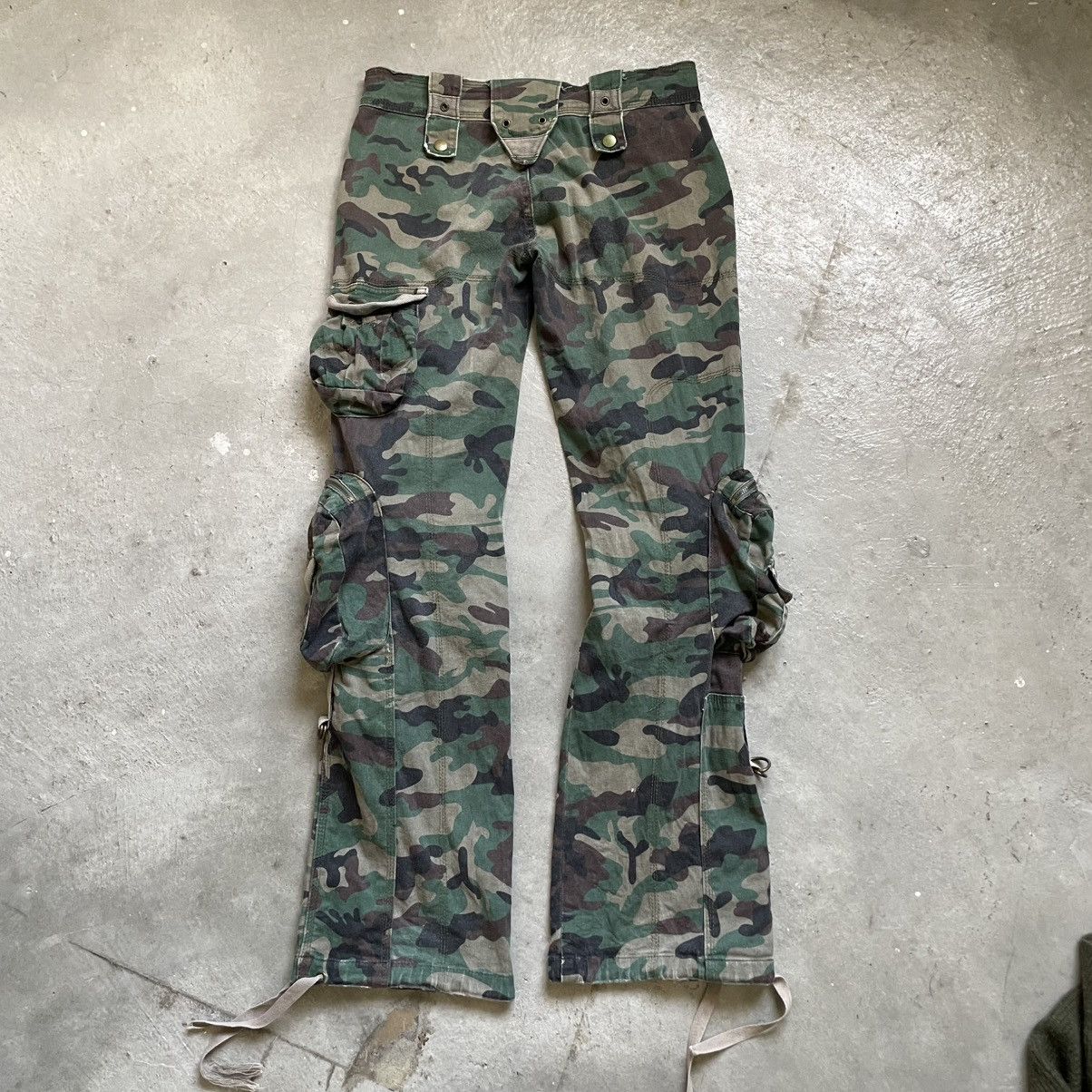 If Six Was Nine Vintage Japanese Brand Tactical Cargo Flare Pants 🍒 Size US 27 - 9 Thumbnail
