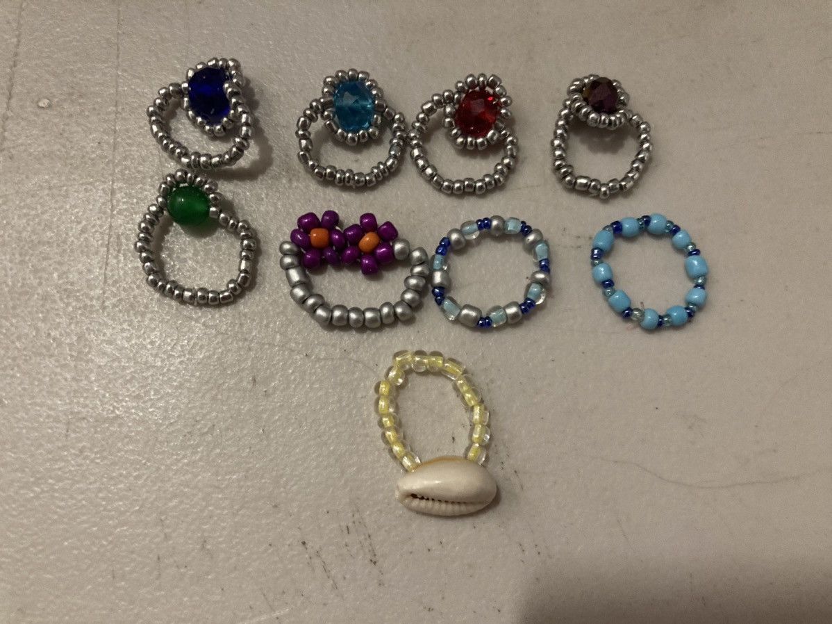 Other Beaded rings various Size ONE SIZE - 1 Thumbnail