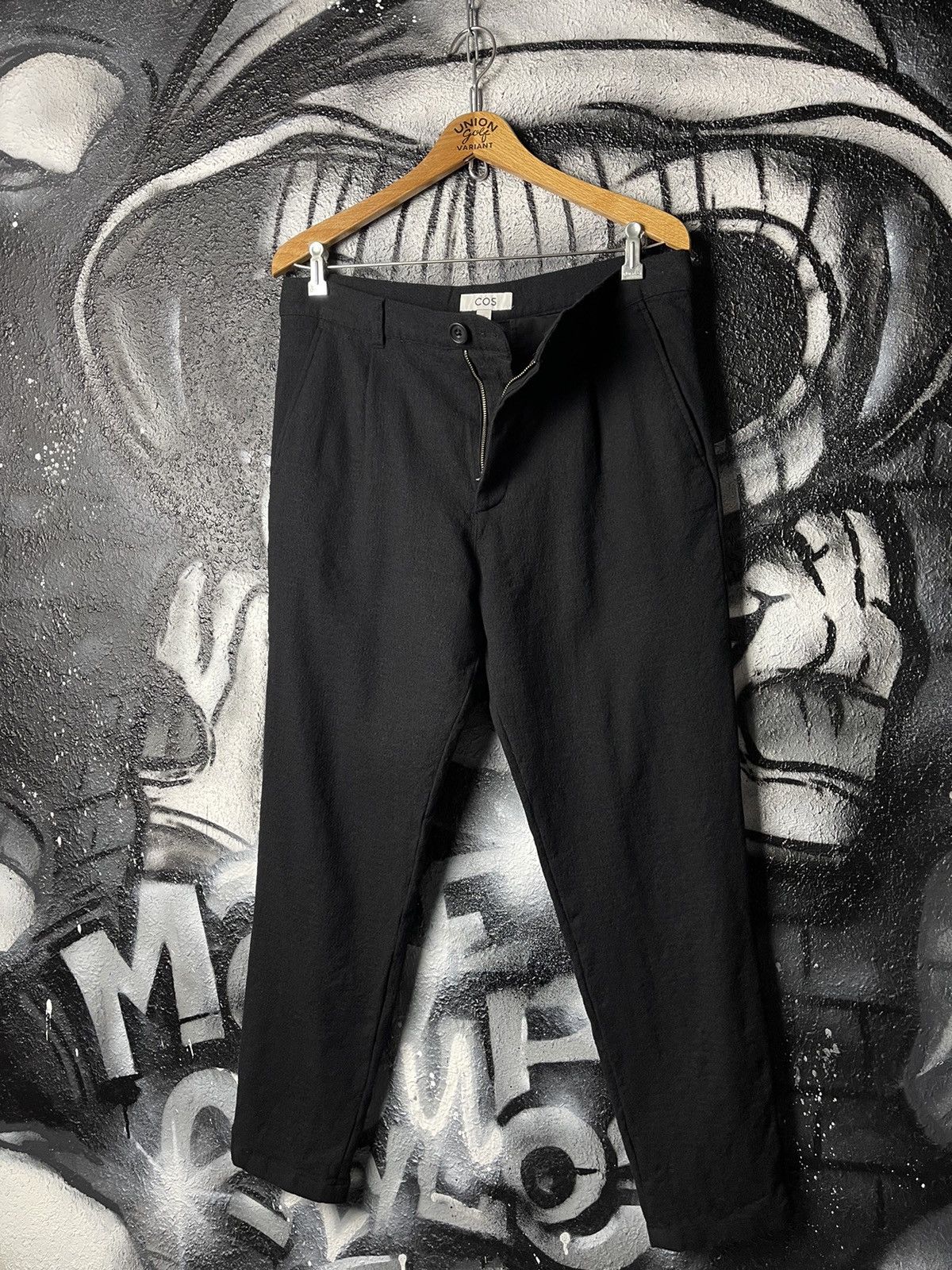 Cos COS Classic Slim Fit Black Wool Trousers Pants Men’s Size 50 Size US 32 / EU 48 - 1 Thumbnail