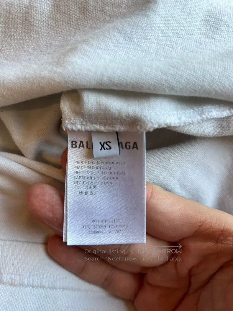 Balenciaga Balenciaga Slim fit round neck short sleeve T-shirt, white Size US XS / EU 42 / 0 - 4 Thumbnail