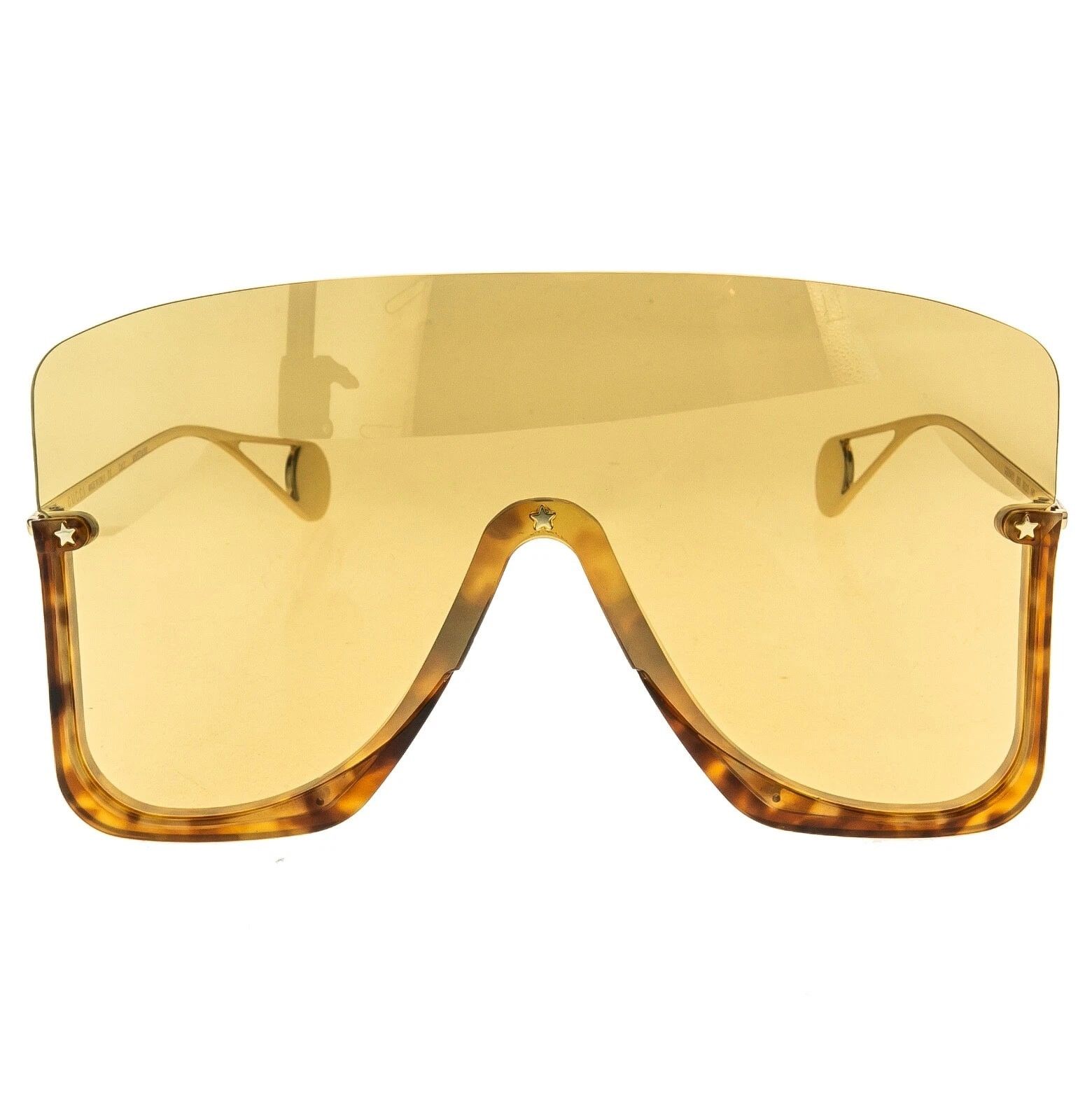 Gucci GUCCI GG0540S STAR 0540 Blonde Mirrored Sunglasses 003 Size ONE SIZE - 10 Thumbnail
