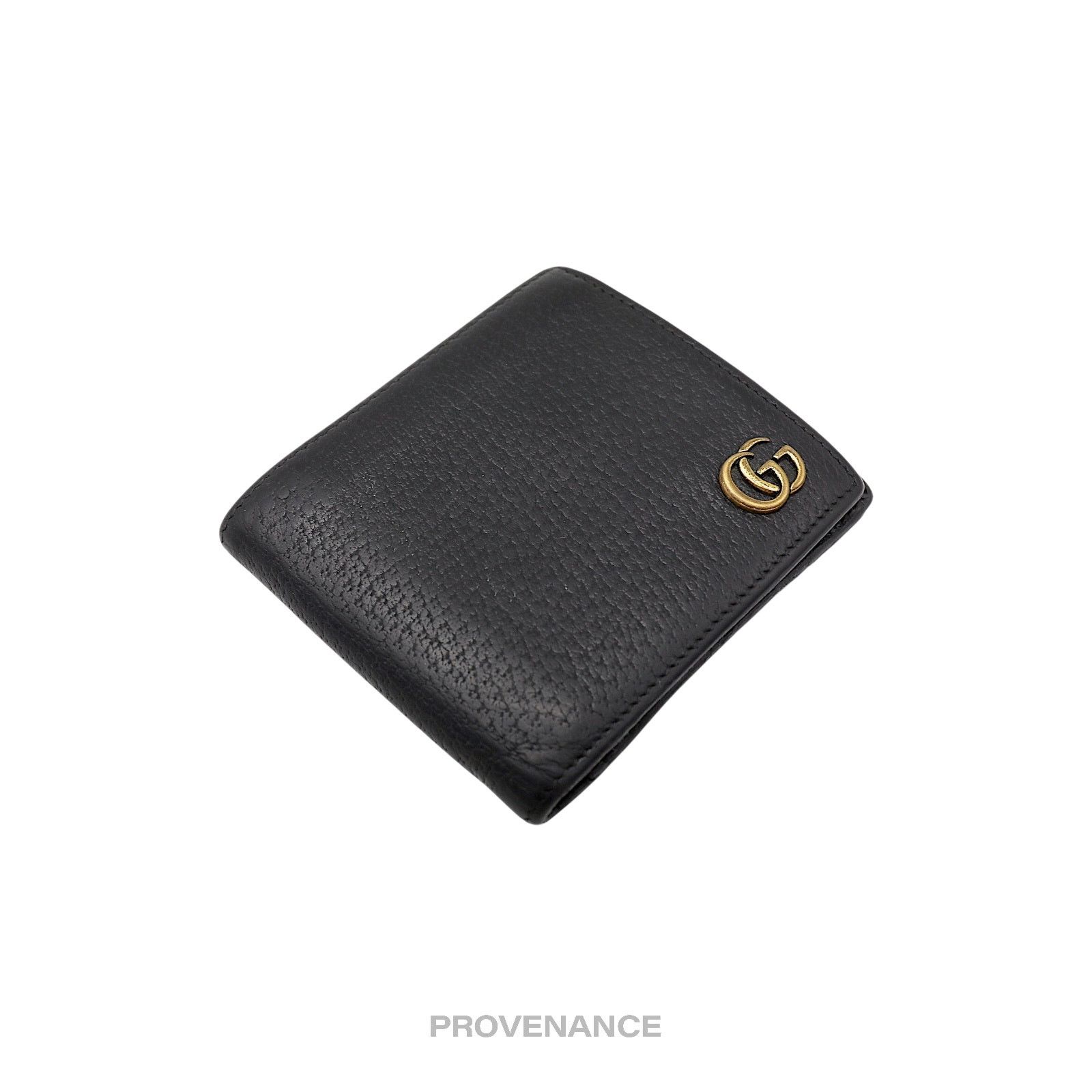 Gucci 🔴 Gucci GG Marmont Bifold Wallet - Black Leather Size ONE SIZE - 4 Thumbnail