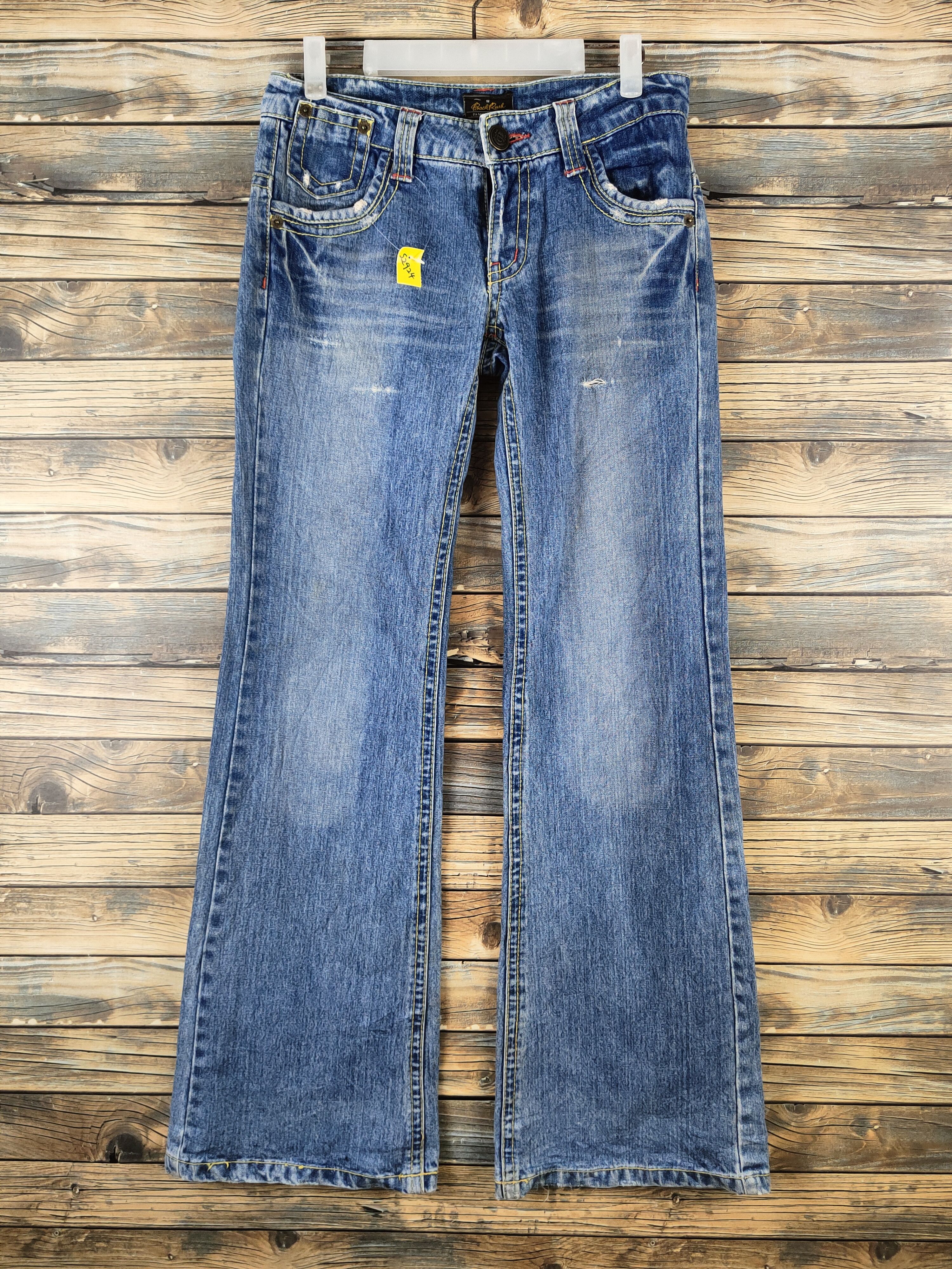 Japanese Brand Back Rush Blue Distressed Ripped Jeans #S2924 Size 28" / US 6 / IT 42 - 1 Thumbnail