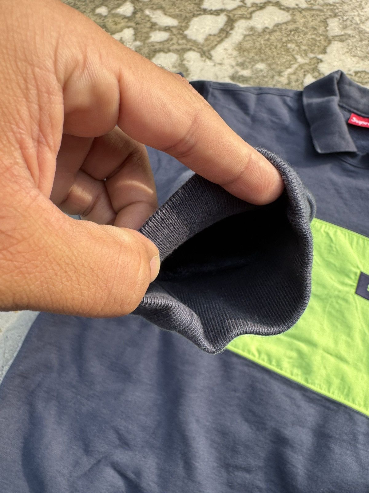 Supreme Supreme Polo Crewneck FW17 Blue Large Size US L / EU 52-54 / 3 - 6 Thumbnail