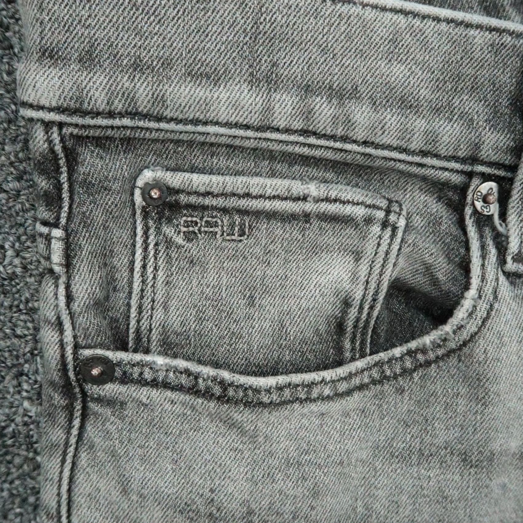 G-Star G-Star 3301 Jeans Mens Slim Straight Denim 5-Pocket Button Fly Gray 31x32 Regular Baggy? Size US 31 - 3 Thumbnail
