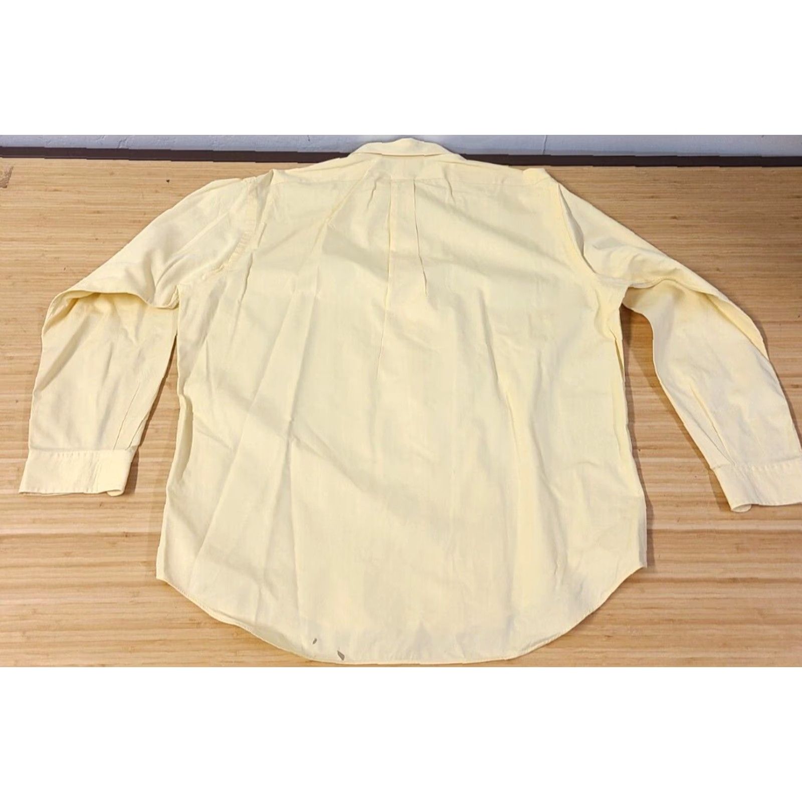 Polo Ralph Lauren Polo Ralph Lauren Shirt Men Yellow L Long Sleeve Button-Down Collar Cotton Knit Embroidered Logo Button-Up Size US L / EU 52-54 / 3 - 6 Thumbnail