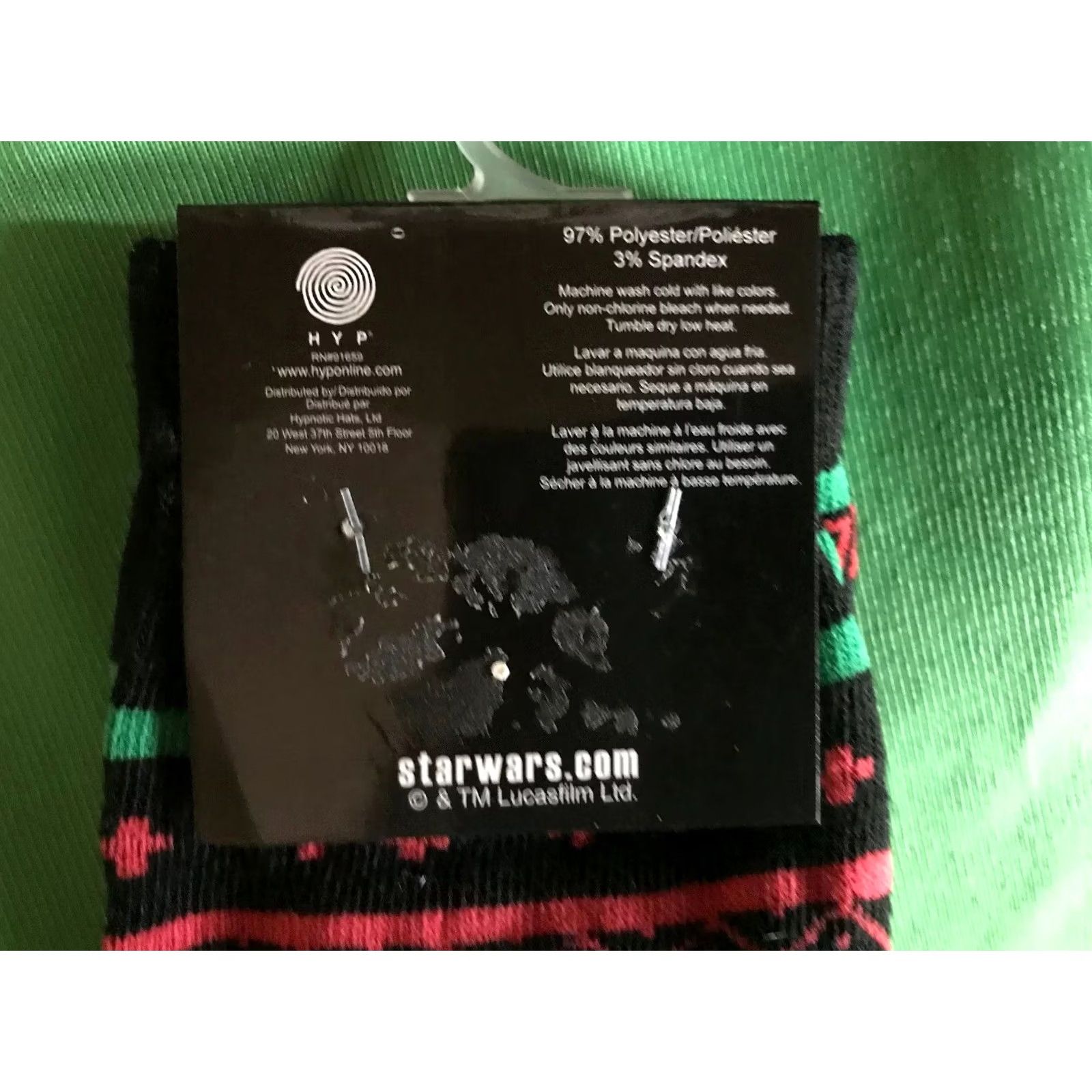 Star Wars NEW. Darth Vader Star Wars Crew Socks 6-12 Unisex Adults Multicolor Polyester Blend 1 Pair HYP Star Wars Theme Socks Size ONE SIZE - 4 Thumbnail