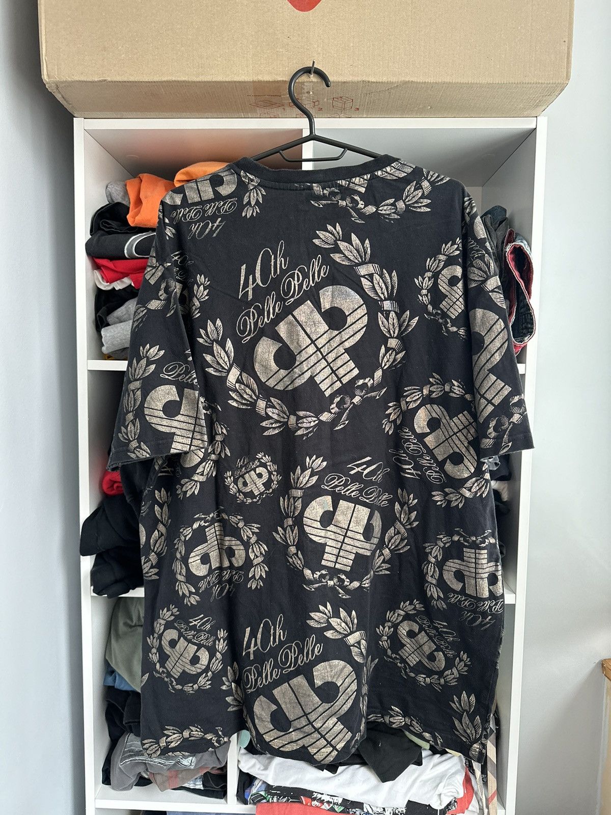 Marc Buchanan 🔥VINTAGE PELLE PELLE RAP OVER PRINTED T-SHIRT🔥 Size US XL / EU 56 / 4 - 6 Thumbnail