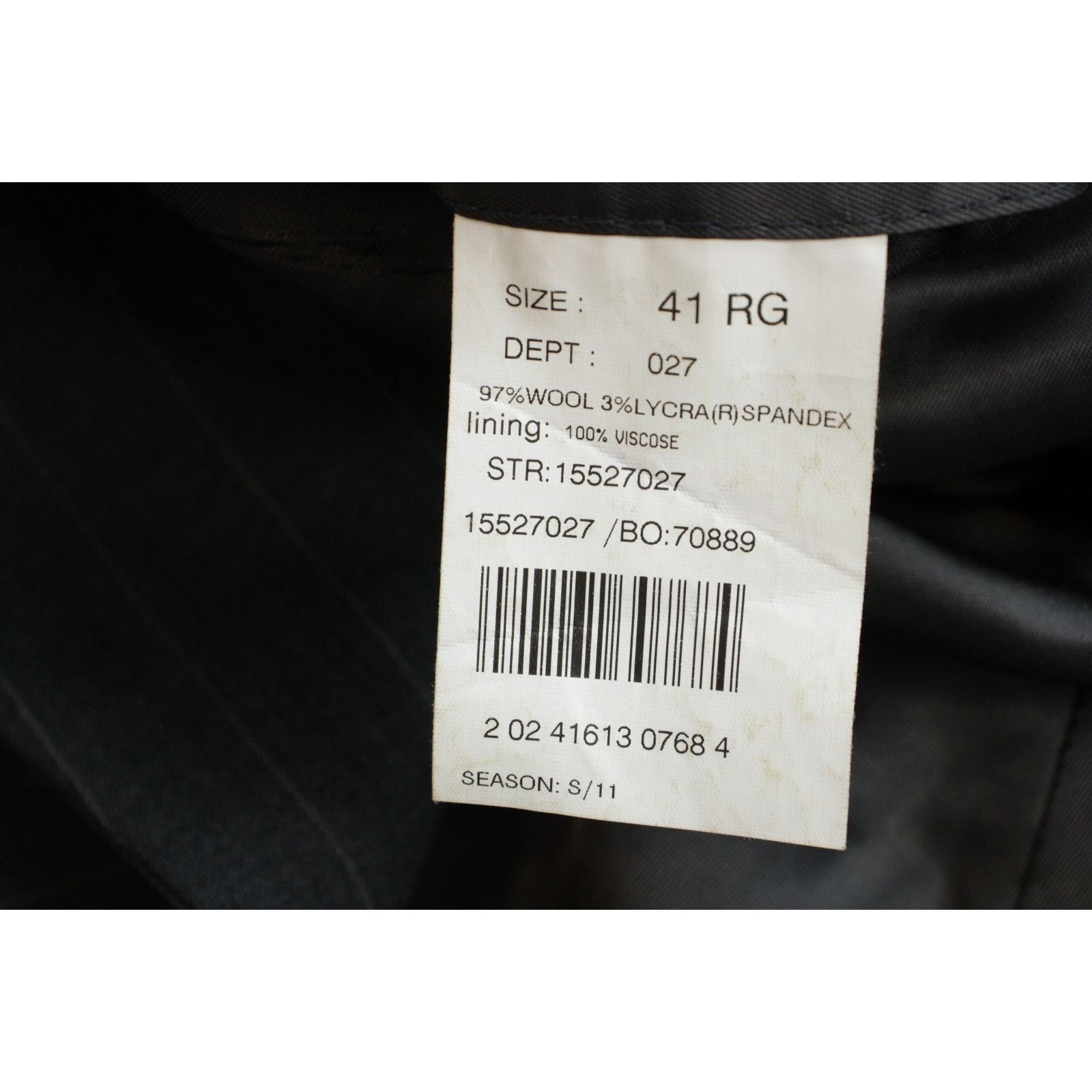Brooks Brothers Brooks Brothers Suit Men 41R Gray 346 Pinstripe Wool Blend Size 40R - 7 Thumbnail