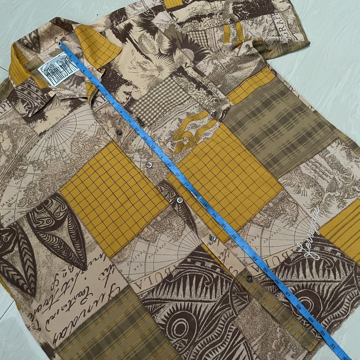 Gianfranco Ferre 🔥Vintage Ferre jeans pattern shirt Size US L / EU 52-54 / 3 - 9 Thumbnail