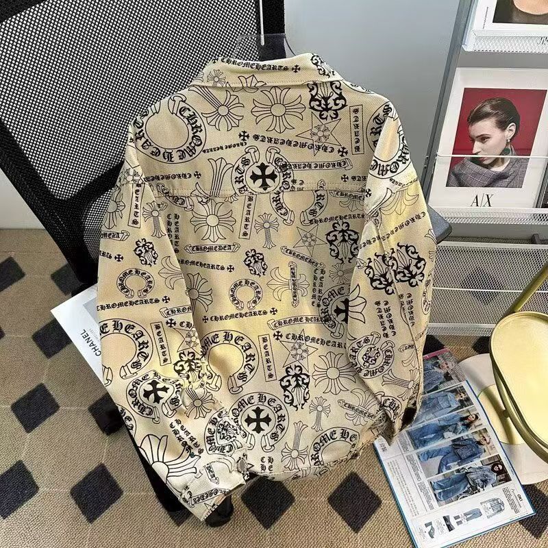 Vintage Vintage Full Print Floral Print Cargo Jacket, Beige Size US M / EU 48-50 / 2 - 3 Thumbnail