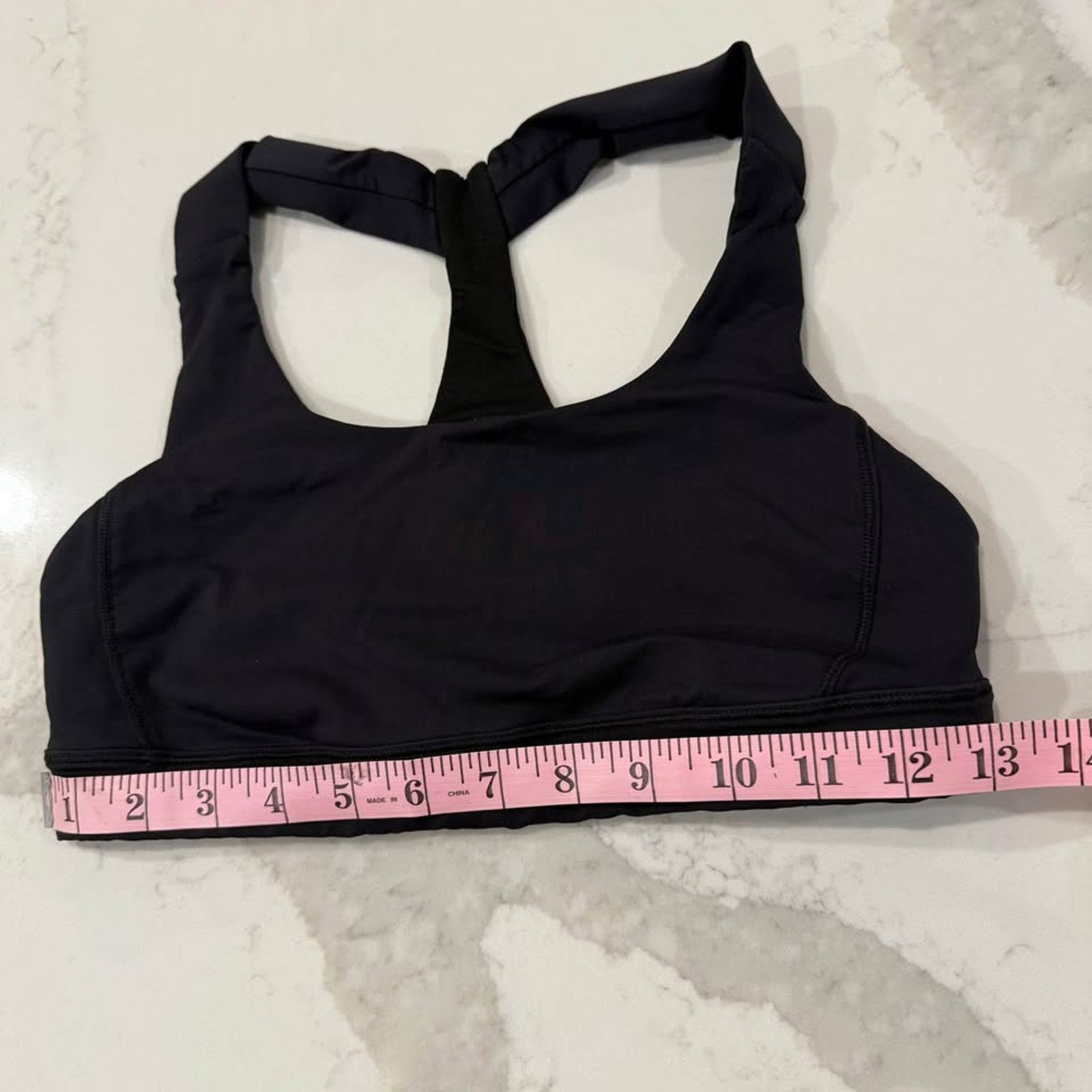 Lululemon Lululemon Fast Lane Luxtreme Sports Bra Women's 6 Black Size ONE SIZE - 8 Thumbnail