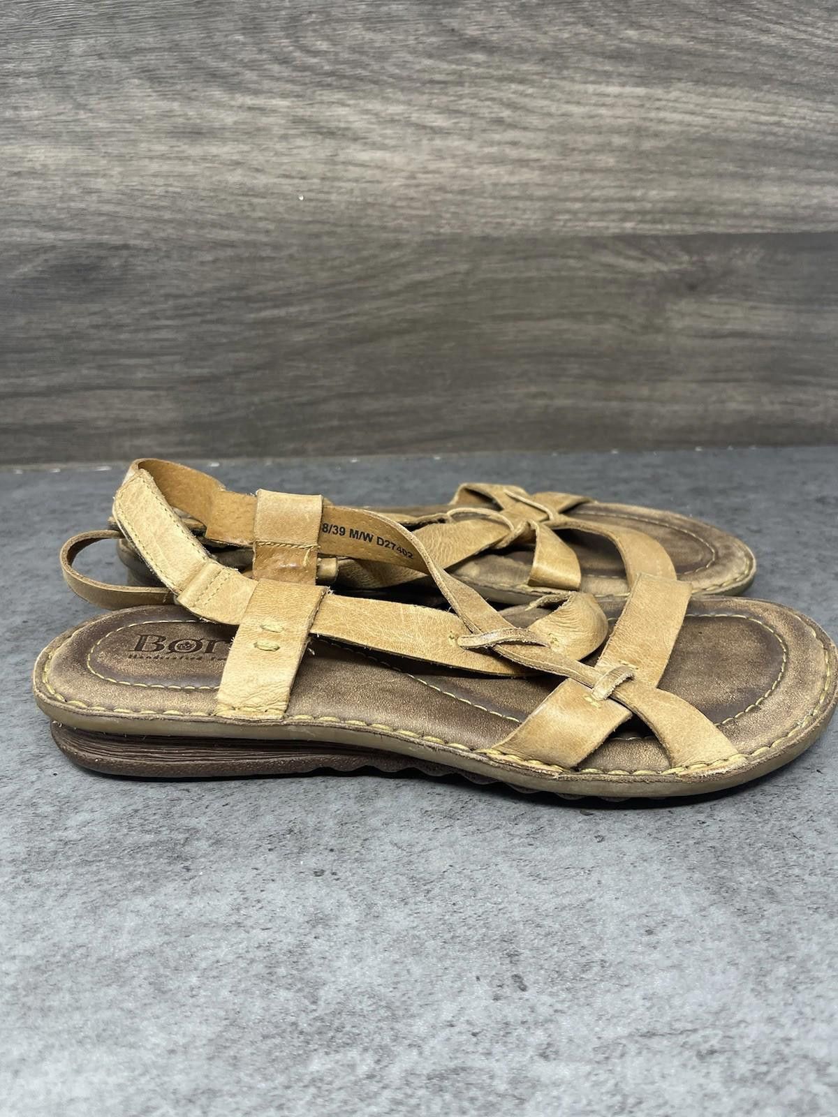 Born Born Sandals Womens Size 8 (39) Brown Leather Strappy Size US 8 / IT 38 - 5 Thumbnail