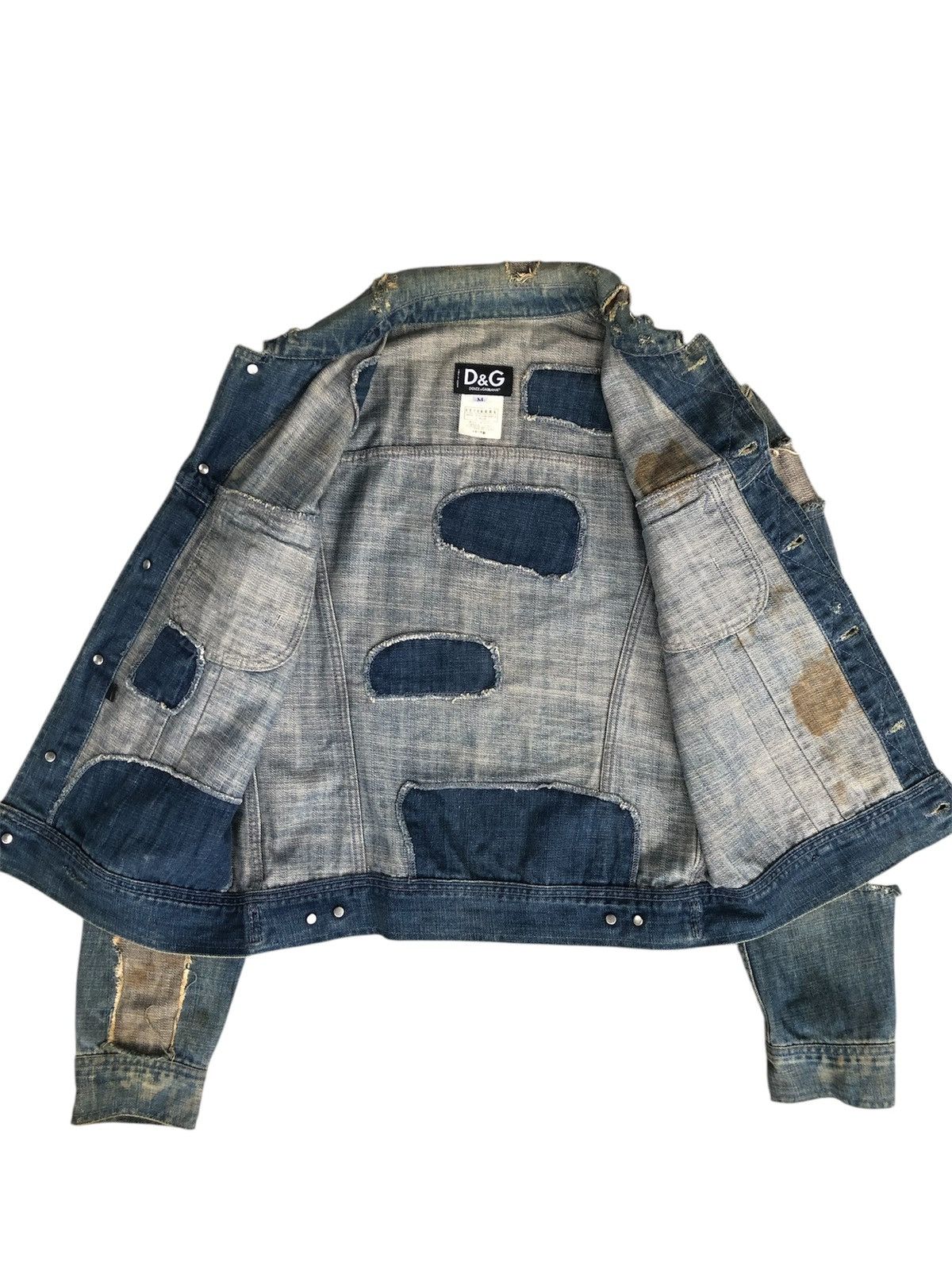 Dolce & Gabbana Dolce & Gabbana Boro Patchwork Distressed Denim Size US M / EU 48-50 / 2 - 6 Thumbnail