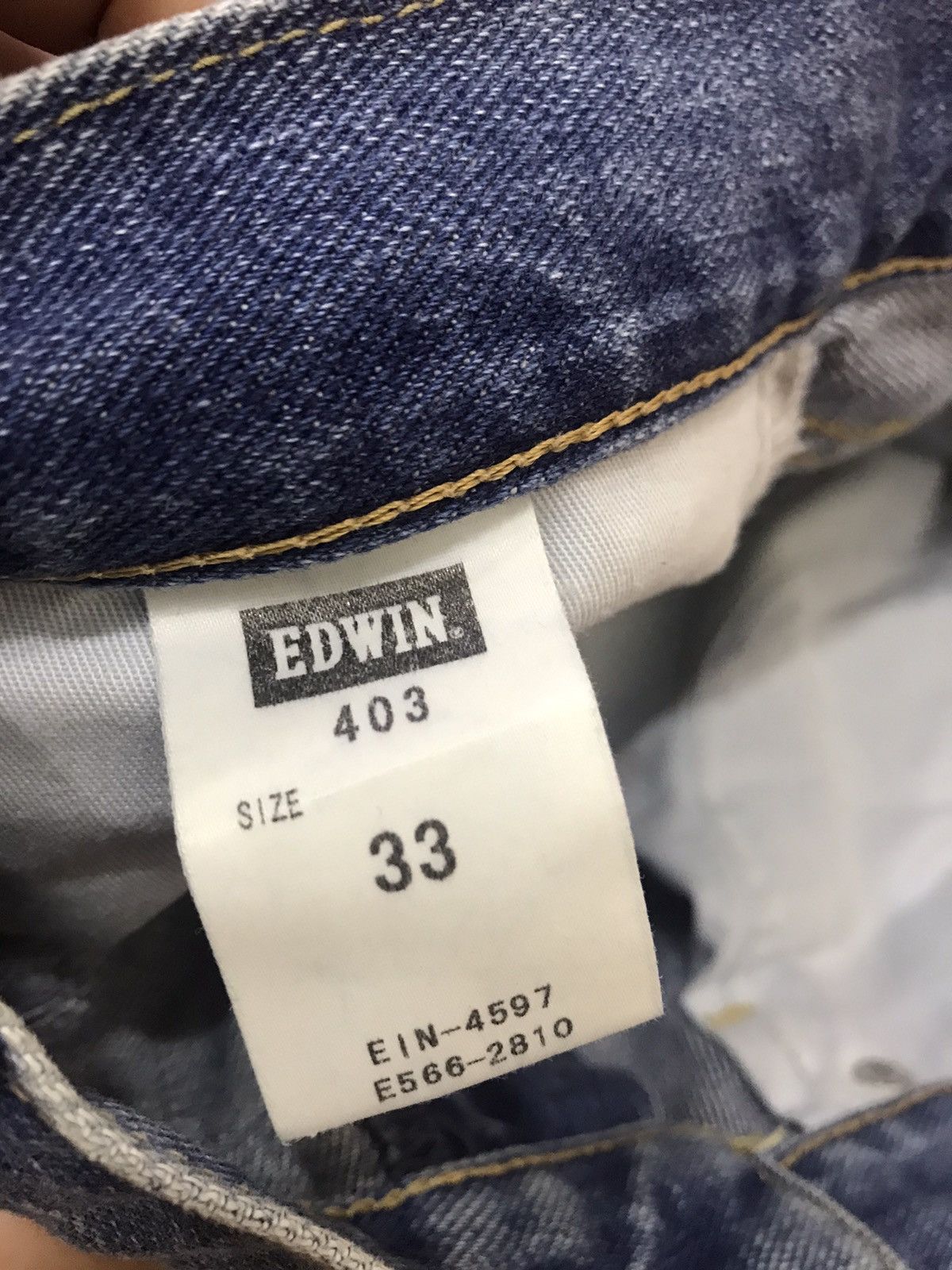 Edwin × Japanese Brand made in JAPAN EDWIN STRAIGHT JEANS Size US 33 - 2 Thumbnail