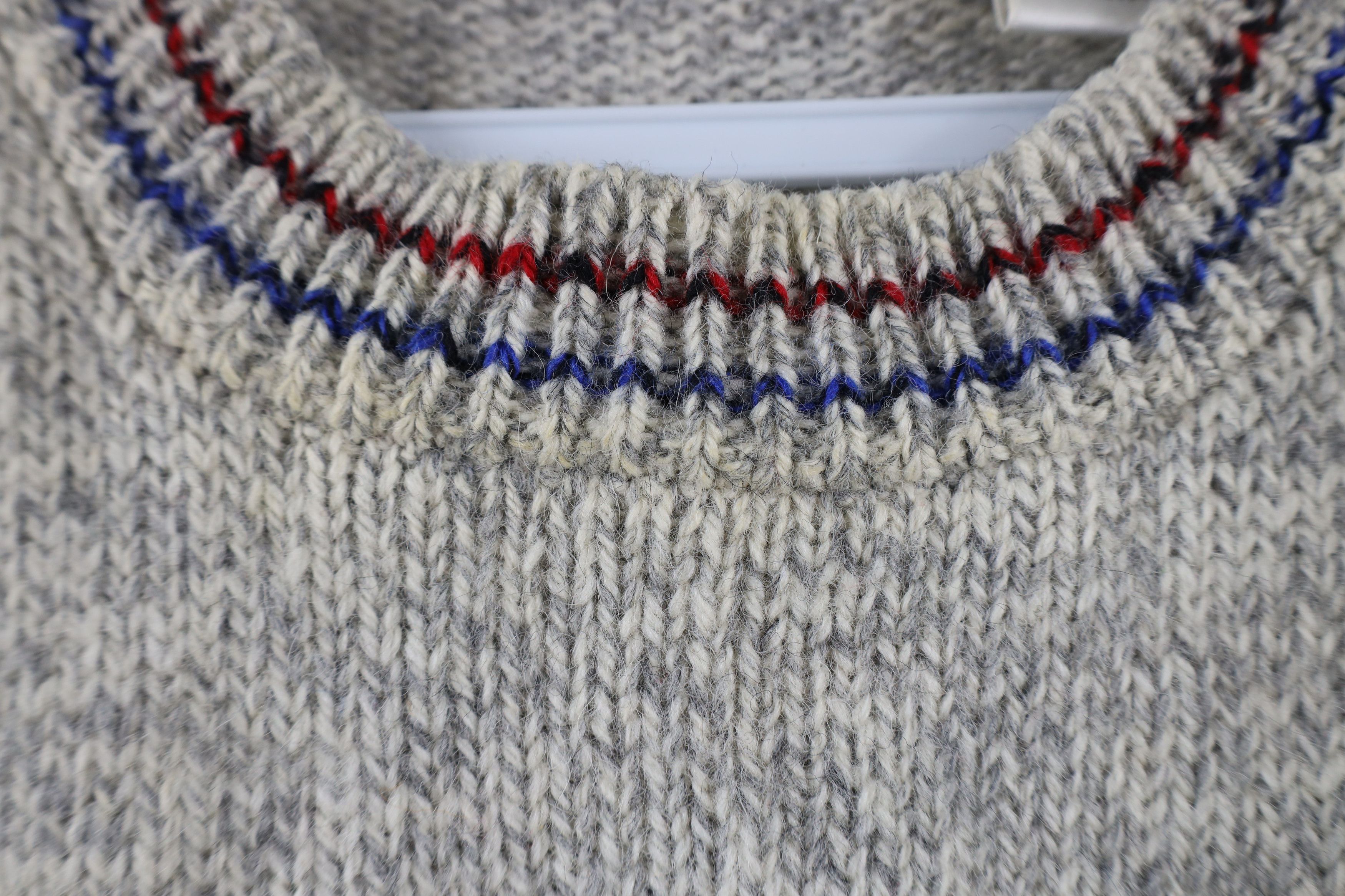 Vintage Vintage 90s Streetwear Heavyweight Wool Blend Knit Sweater Size US L / EU 52-54 / 3 - 8 Thumbnail