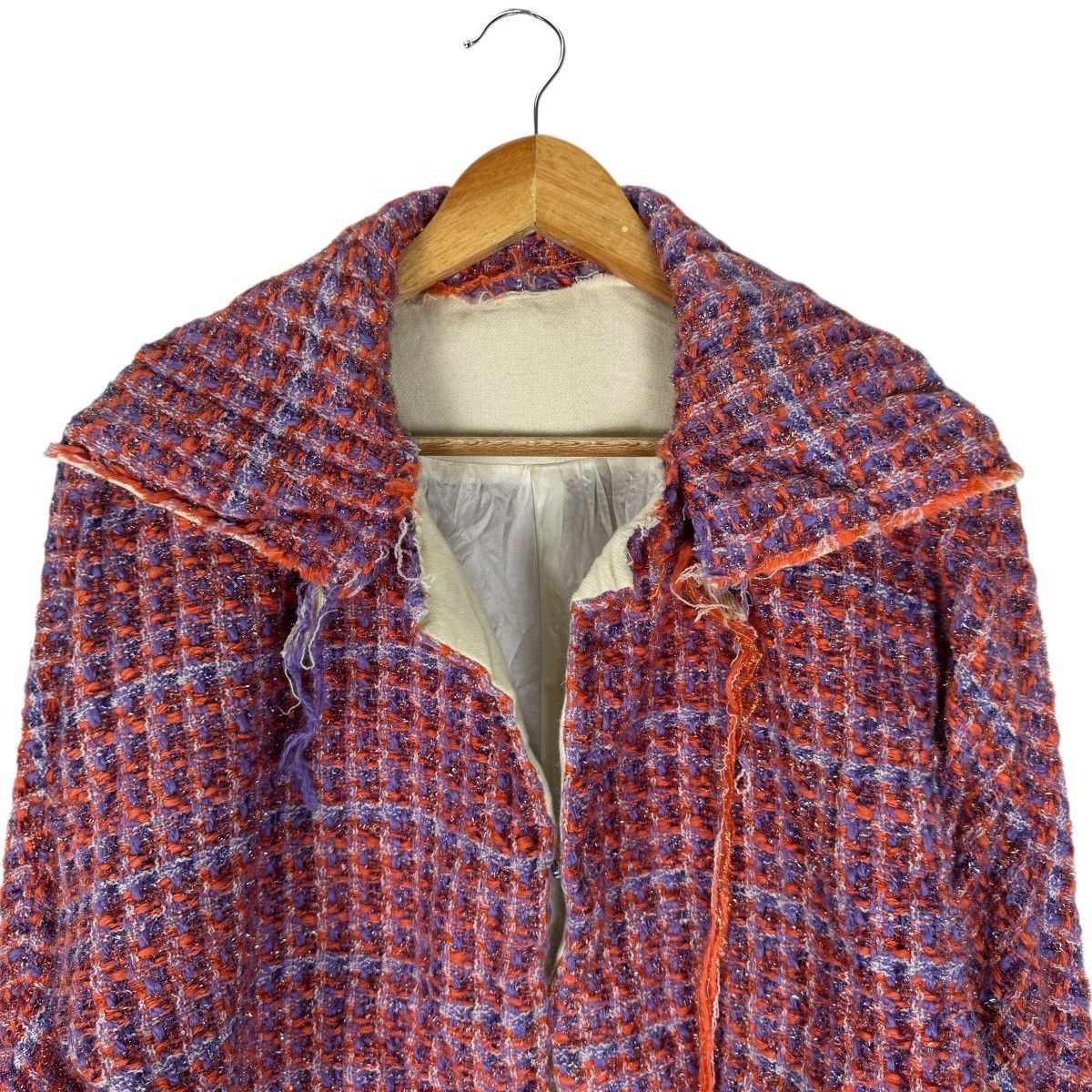 Yohji Yamamoto 🌟YOHJI YAMAMOTO 2000s TWEED CROPPED JACKET Size S / US 4 / IT 40 - 6 Thumbnail