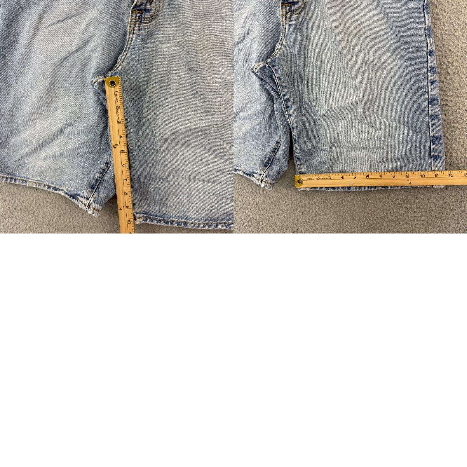 Nautica VINTAGE Nautica Shorts Mens 30 Blue Denim Bermuda Cargo Pocket Baggy 10" 90s USA Mens Size US 30 / EU 46 - 9 Thumbnail