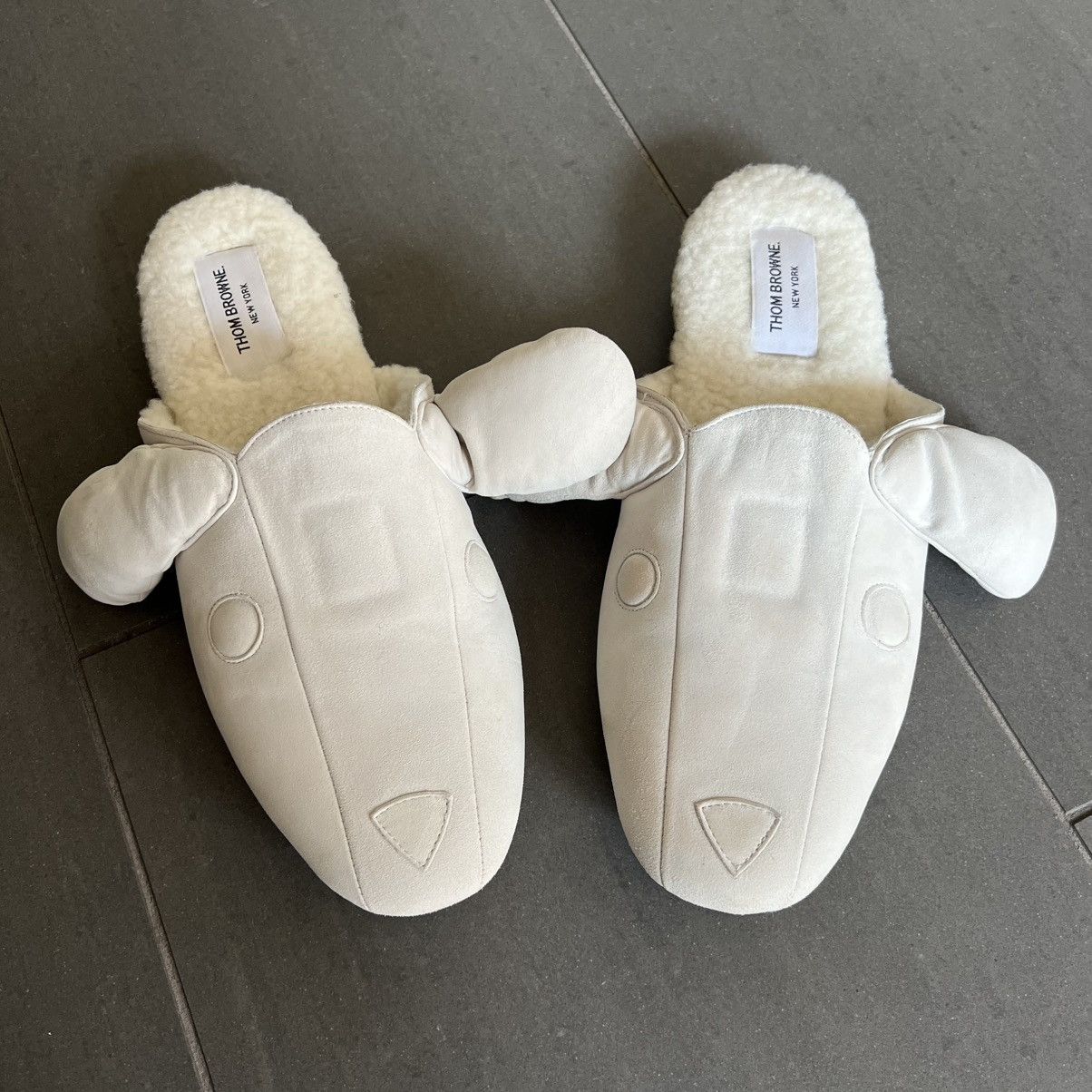 Thom Browne Thom Browne Suede Leather Dog Slippers Size US 9 / EU 42 - 2 Thumbnail