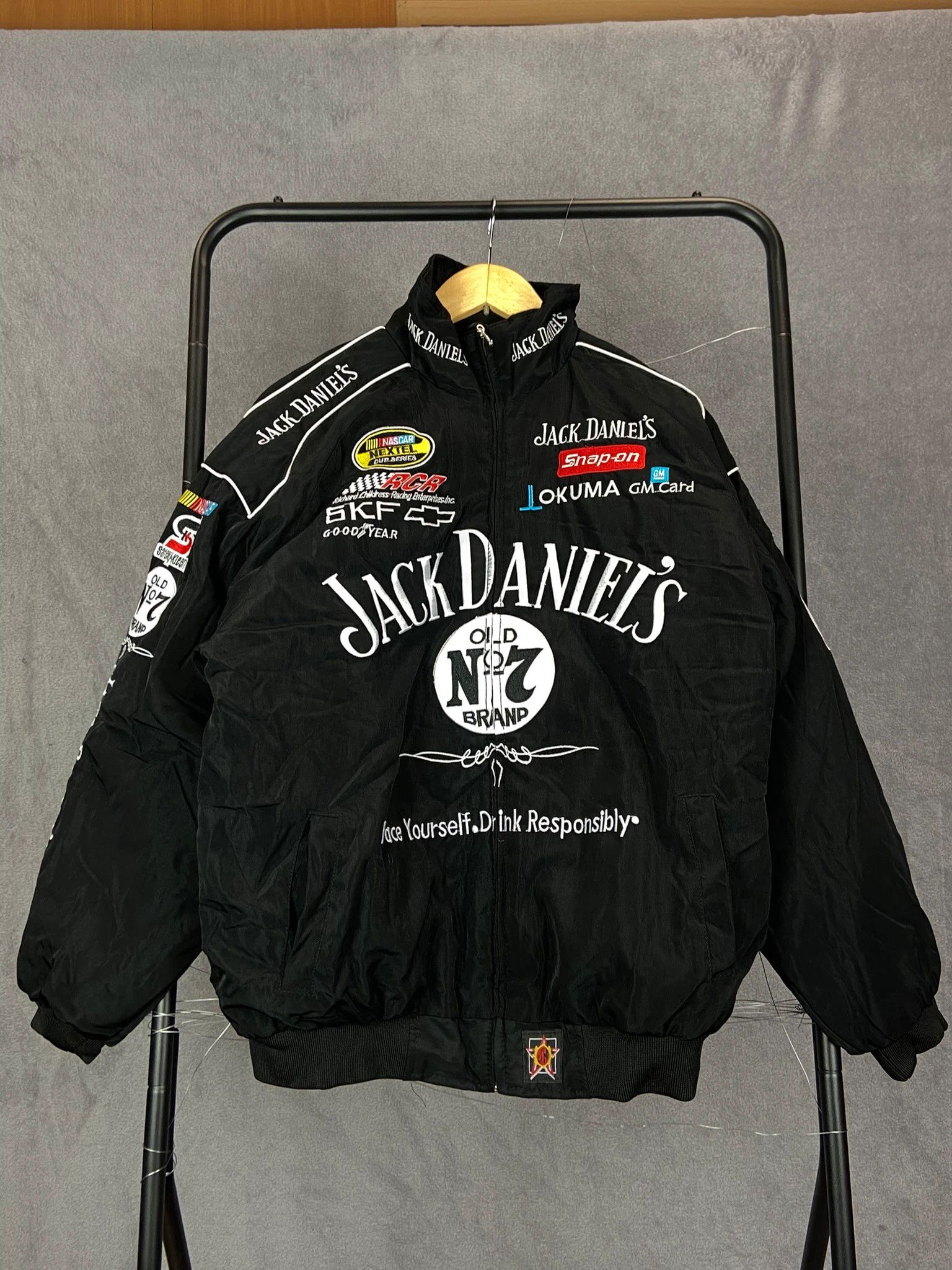 Vintage Vintage Jack Daniel’s Black Jacket Size XL Size US XL / EU 56 / 4 - 1 Thumbnail