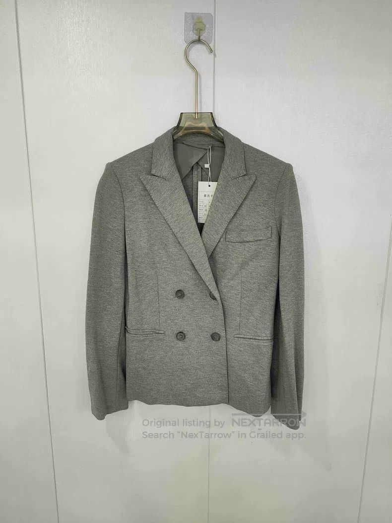 Max Mara Max Mara Solid Color Double-Breasted Long Sleeve Jacket Size XXS / US 00 / IT 34 - 1 Thumbnail