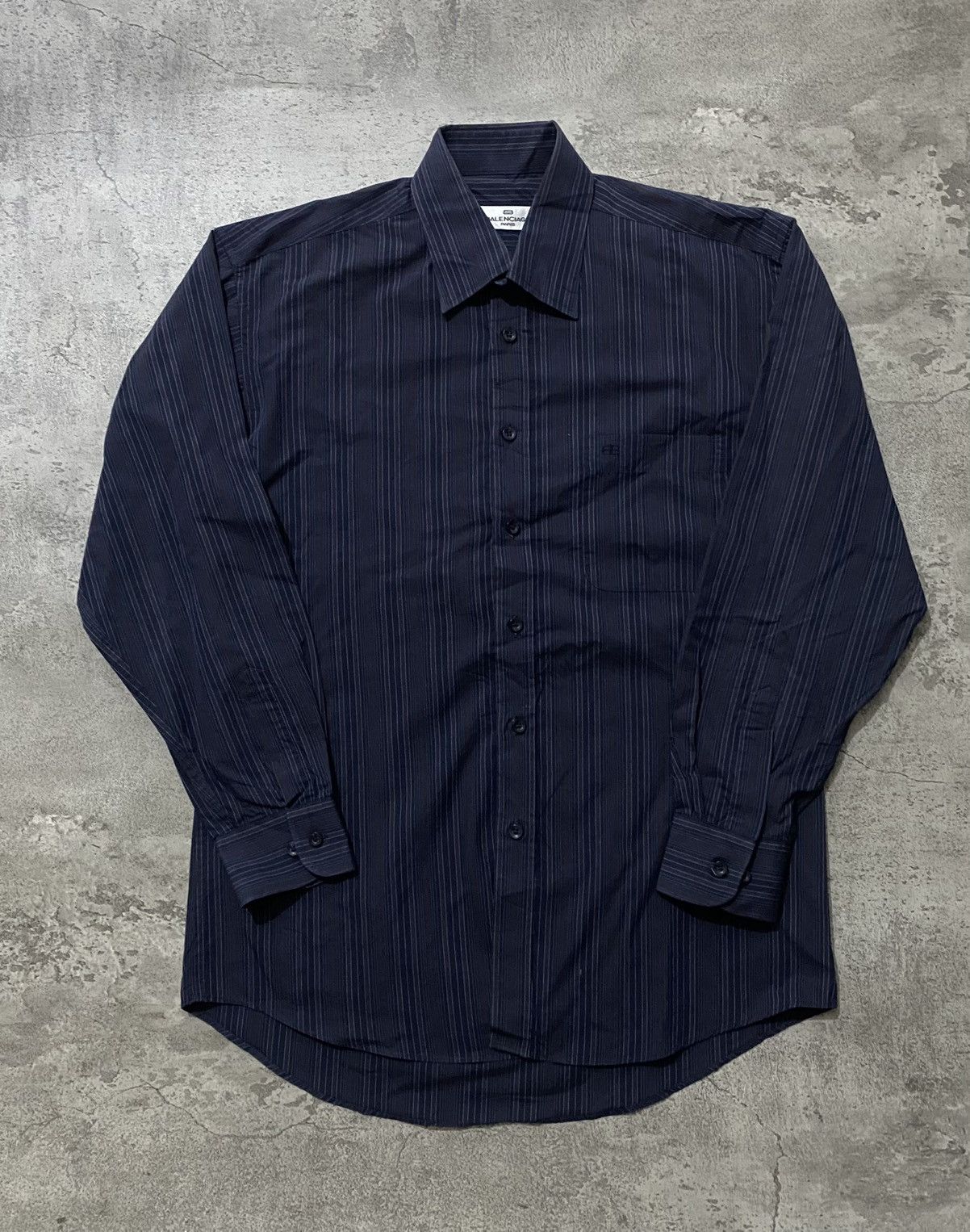 Balenciaga Vintage Balenciaga BB striped shirt Size US L / EU 52-54 / 3 - 1 Thumbnail
