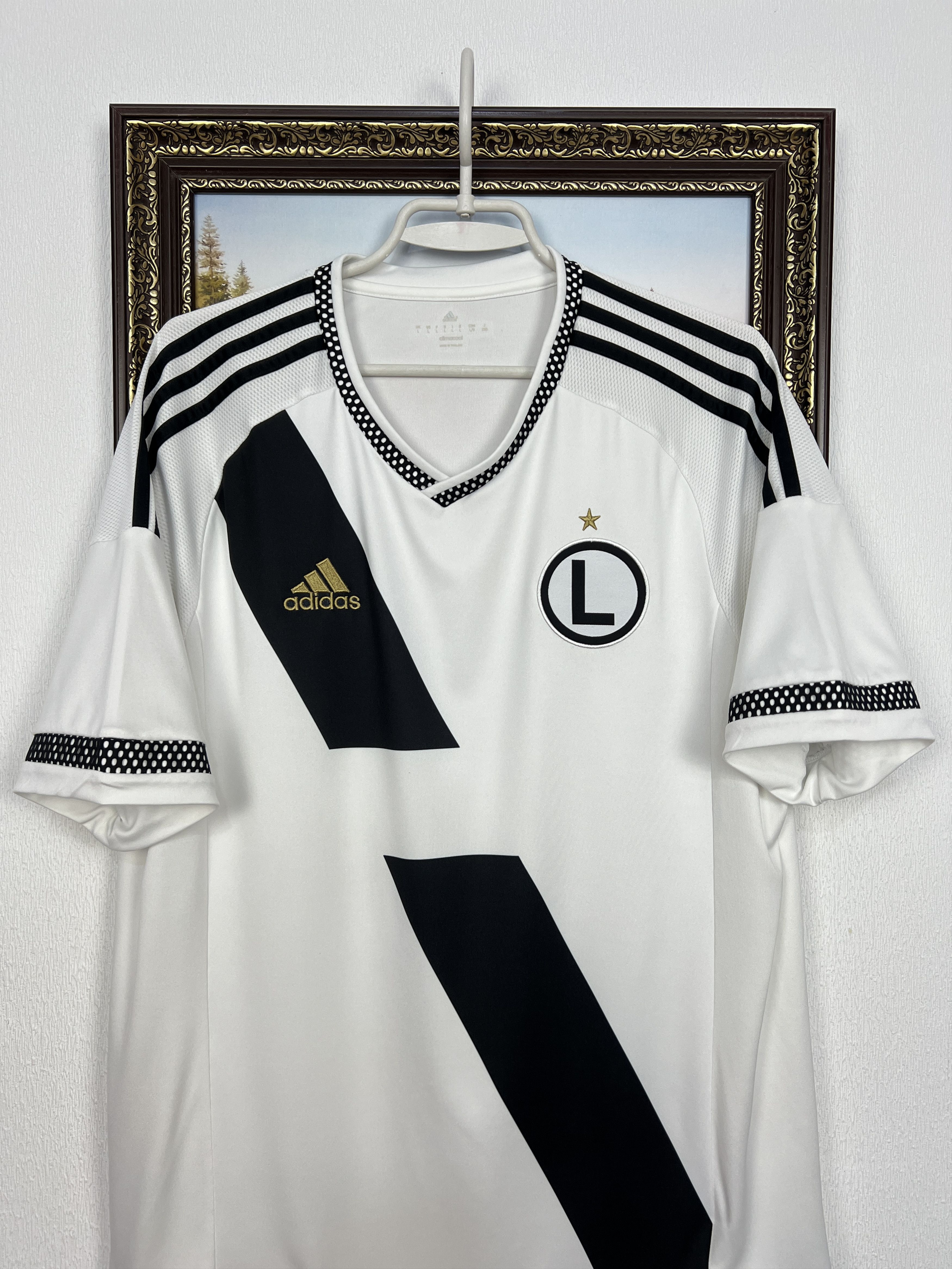 Adidas Legia Warsaw Home football shirt 2015 Soccer Adidas Size US L / EU 52-54 / 3 - 2 Thumbnail
