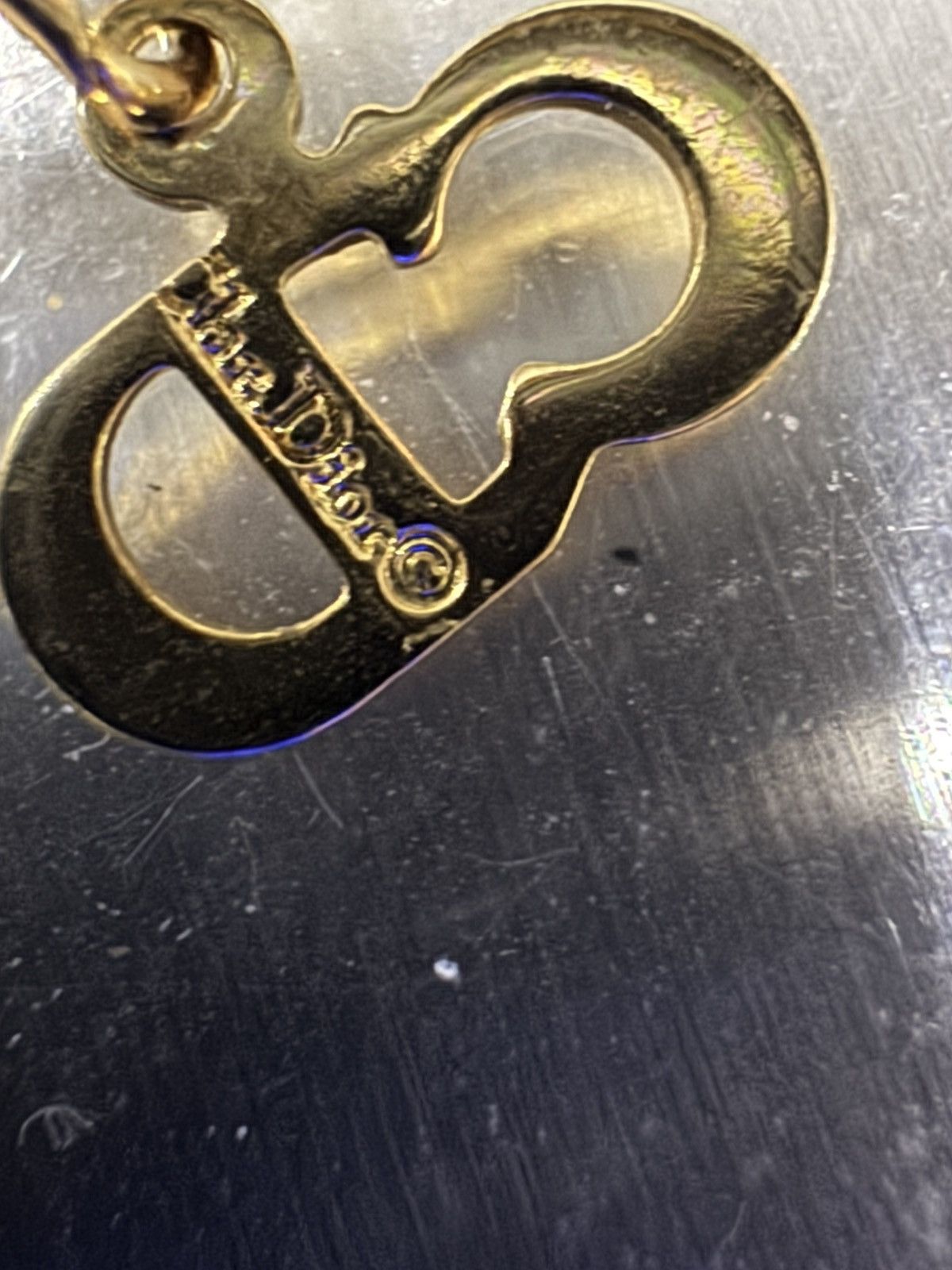 Christian Dior Monsieur VINTAGE CHRISTIAN DIOR EMBLEM GOLD TONE NECKLACE Size ONE SIZE - 6 Thumbnail