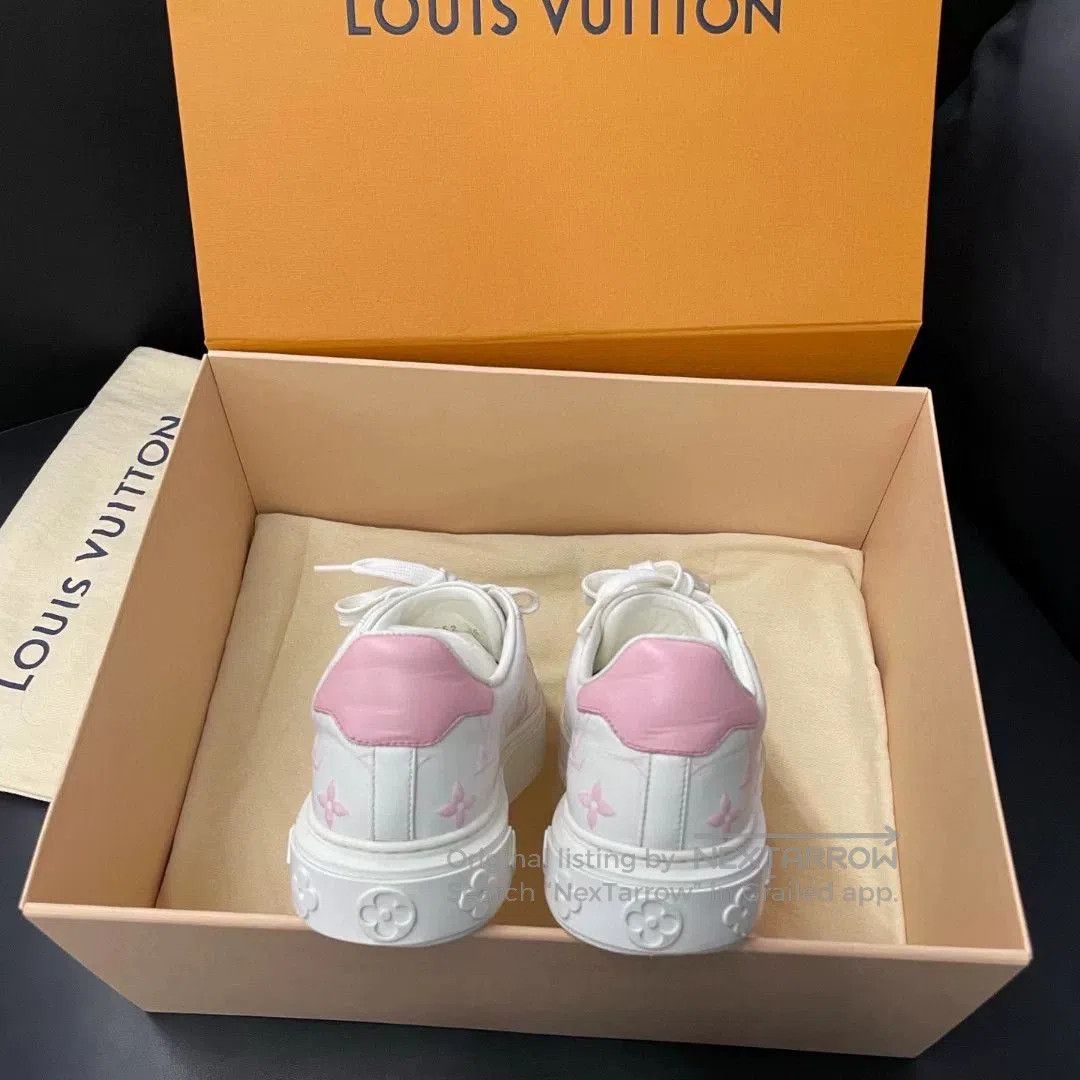 Louis Vuitton LV Logo Pink Gradient White Sneakers. Size US 4 / IT 34 - 5 Thumbnail