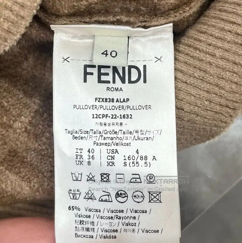 Fendi Fendi Brown Knit Sweater Size S . Size S / US 4 / IT 40 - 5 Thumbnail