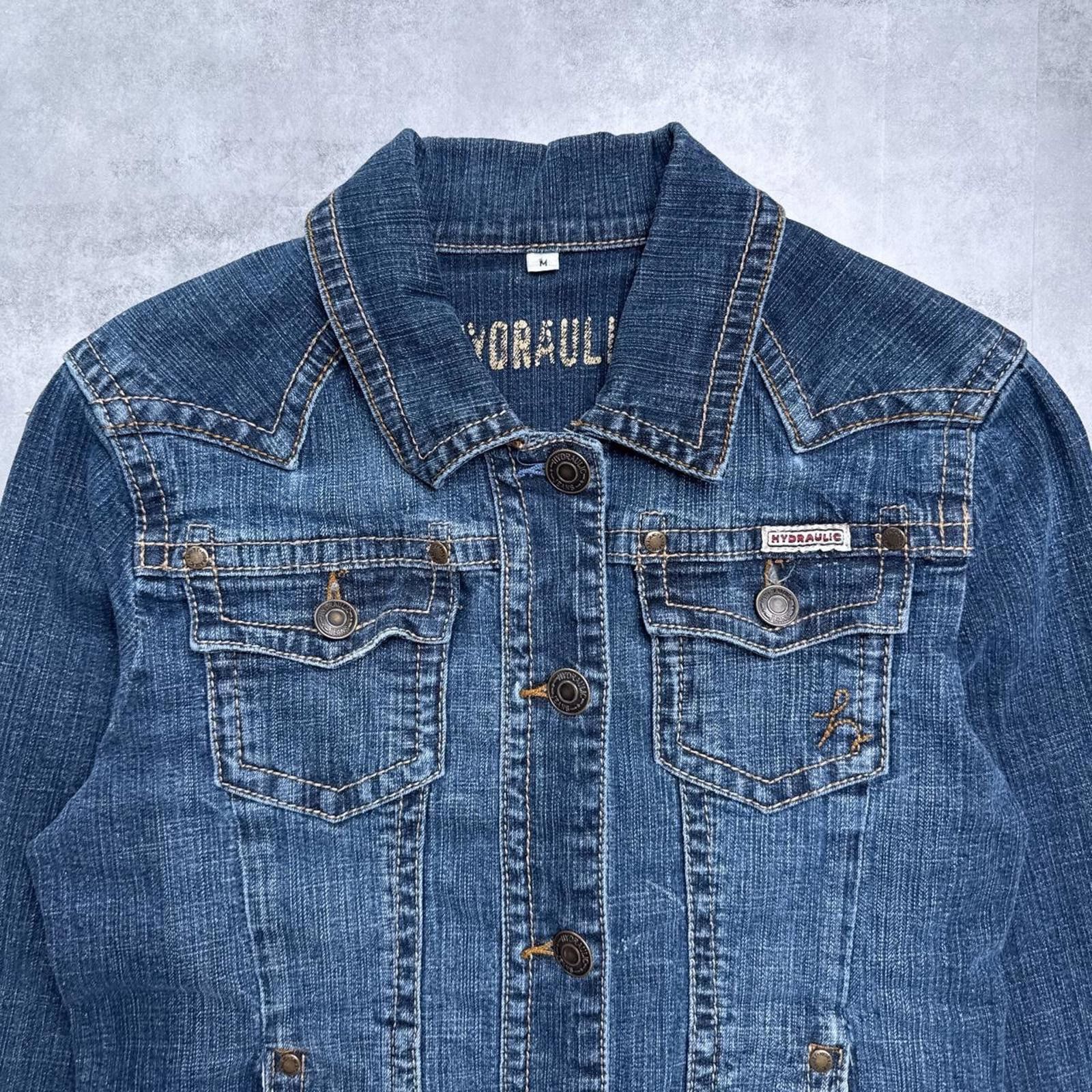 Other Y2K Hydraulic 00s Denim Vintage Button Up Jacket Size M / US 6-8 / IT 42-44 - 2 Thumbnail